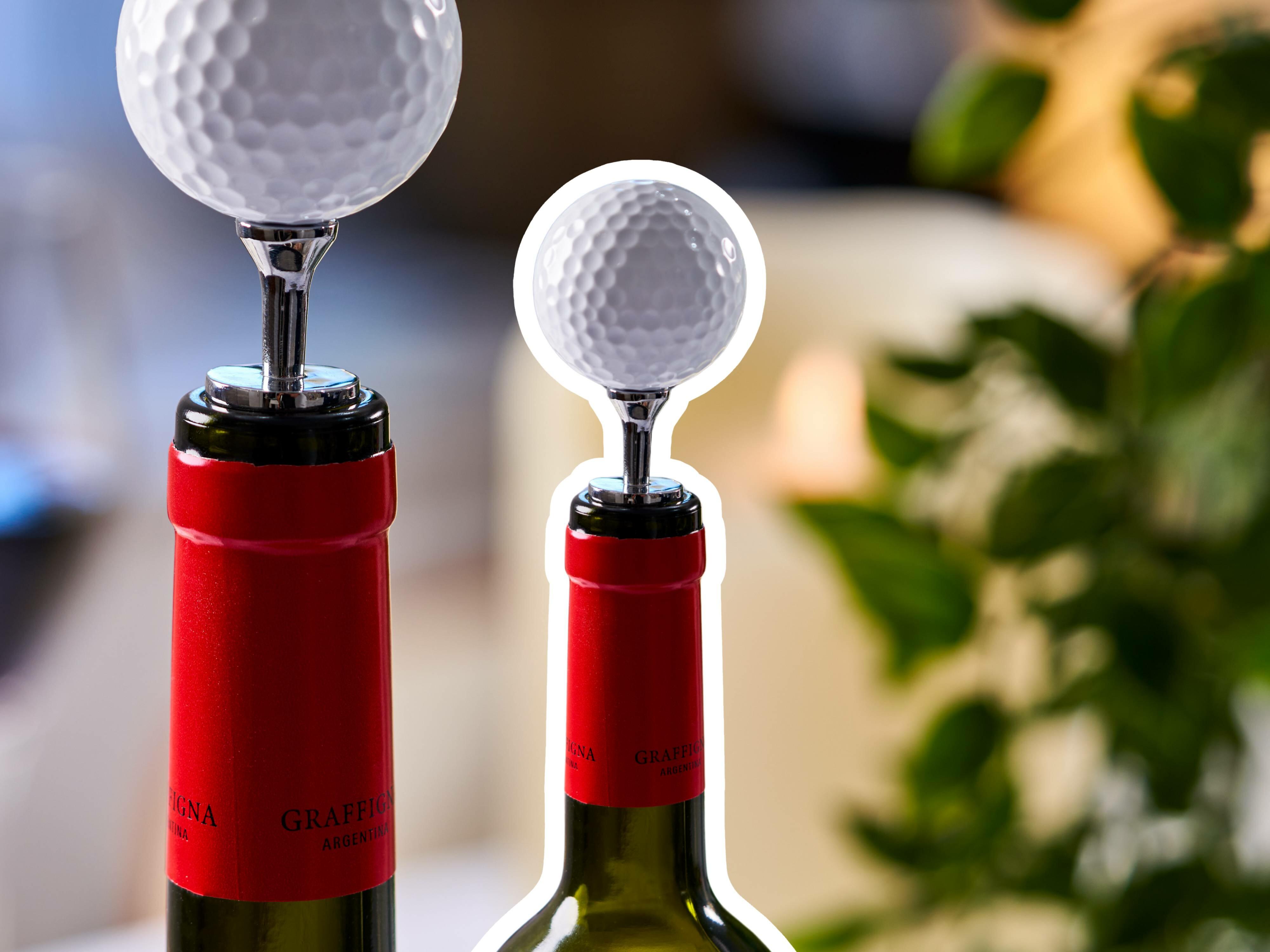 fathers day gifts uk golf ball wine bottle stopper