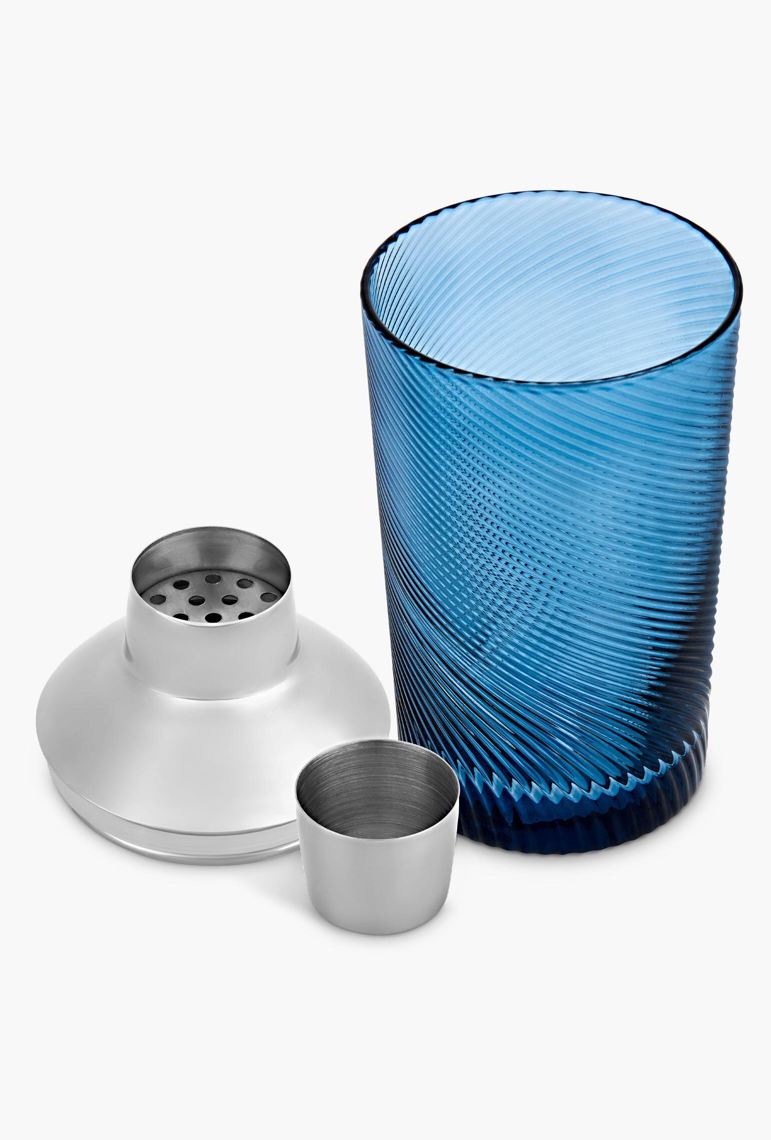 Coloured Glass Cocktail Shaker