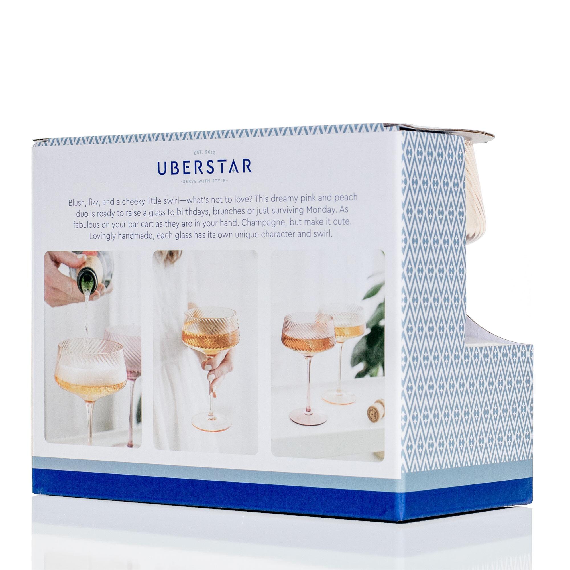 Retro Style Champagne Coupes