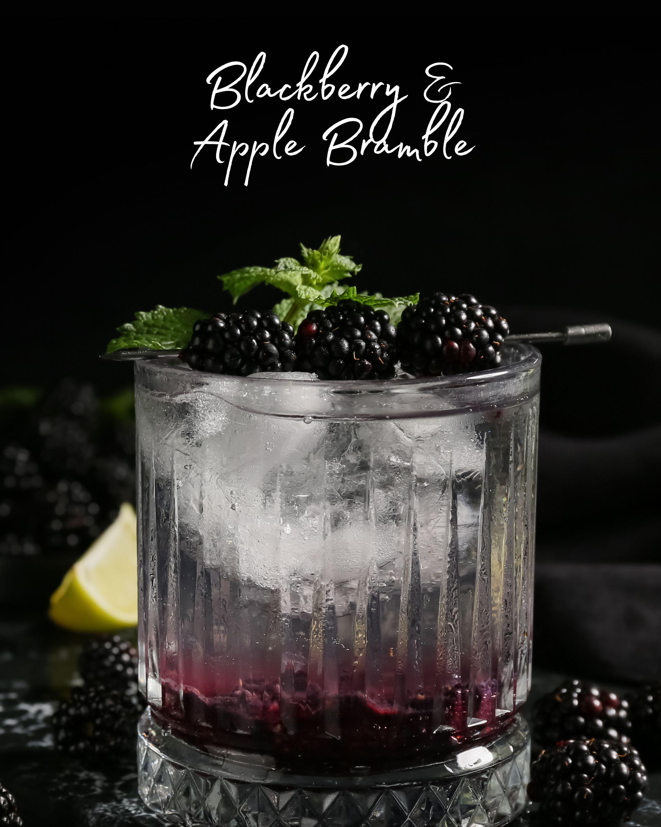 Blackberry Apple Bramble Winter Cocktail Recipe