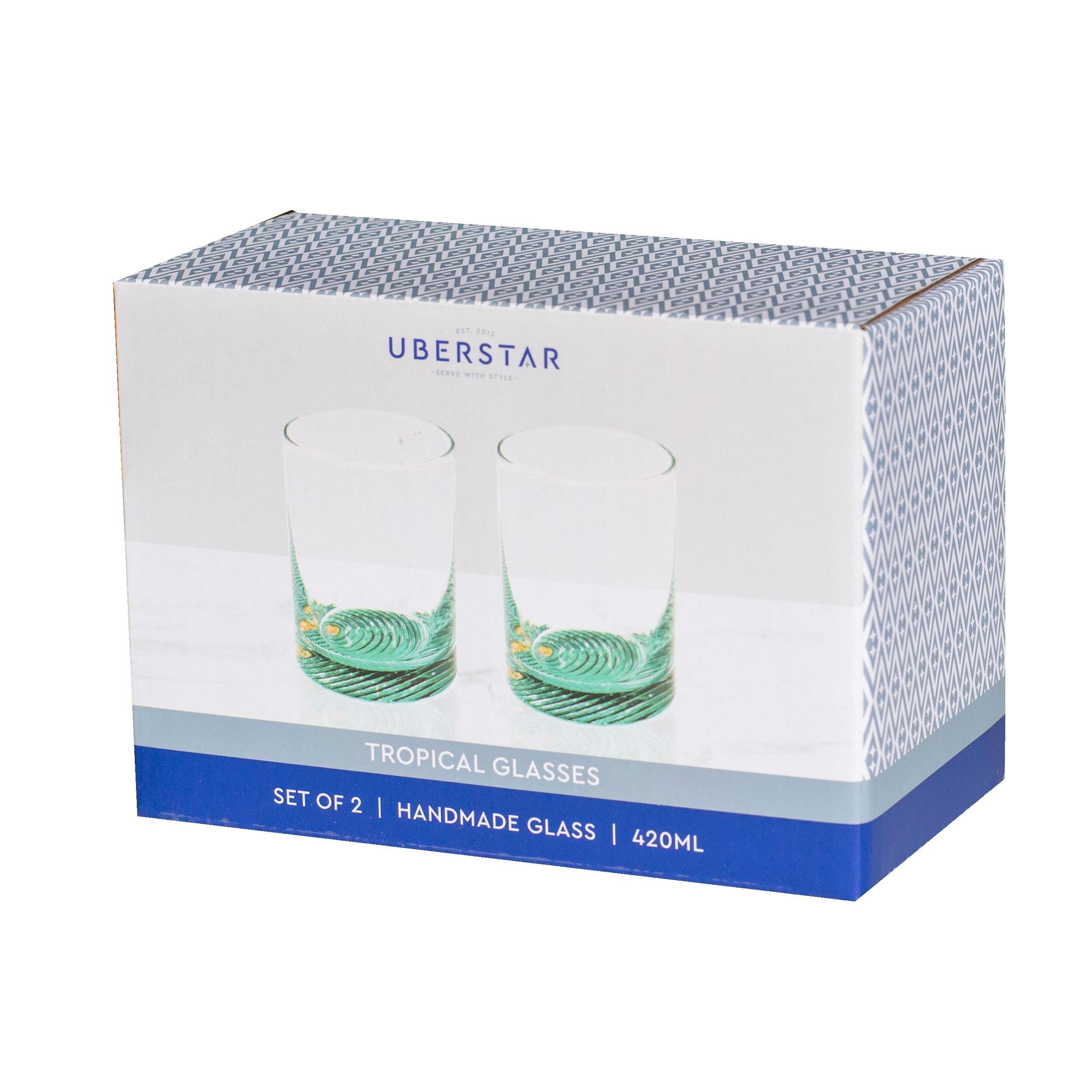 Uberstar Tropical Glasses Packaging Design