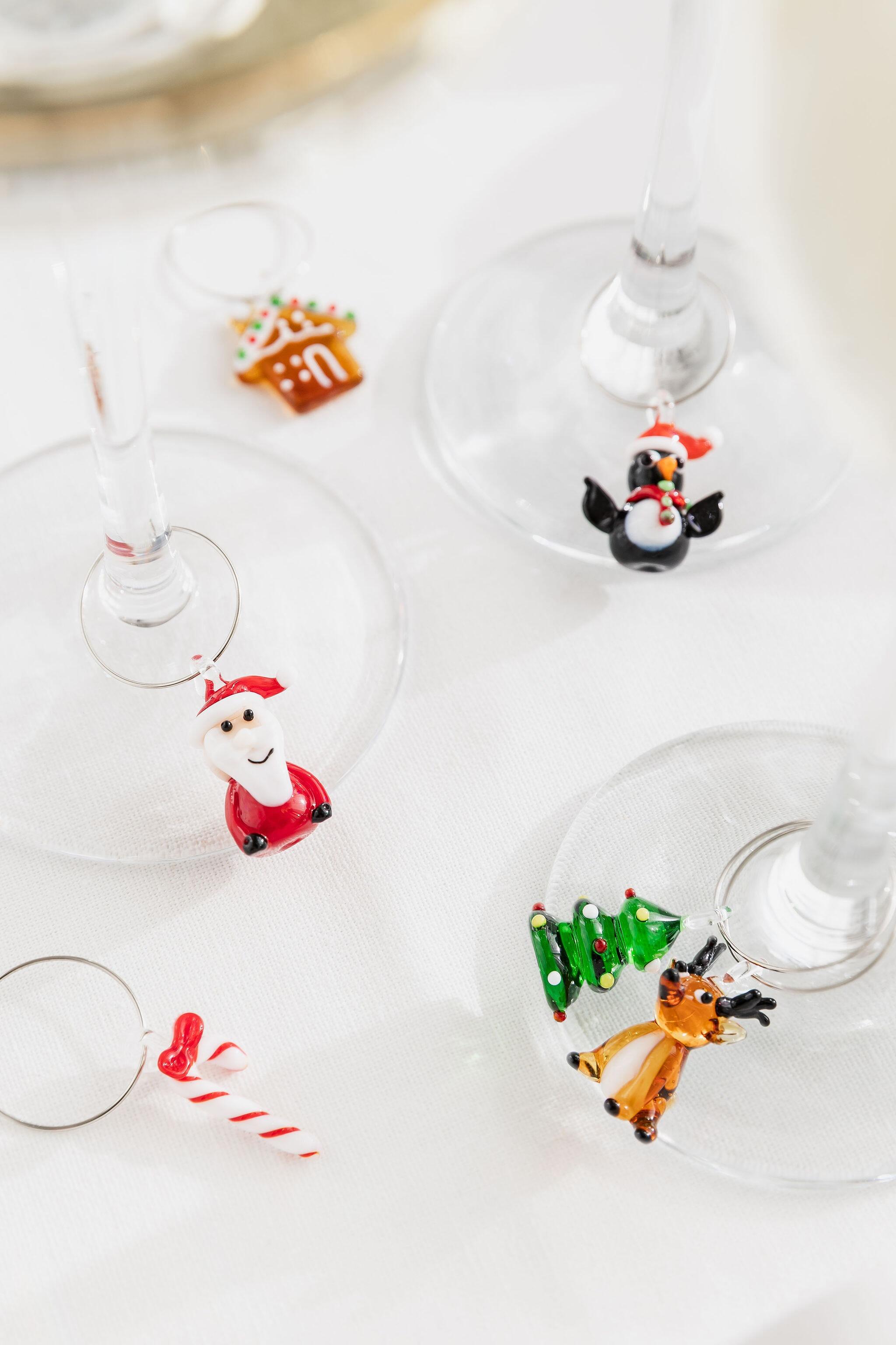 Christmas Wine Glass Charms