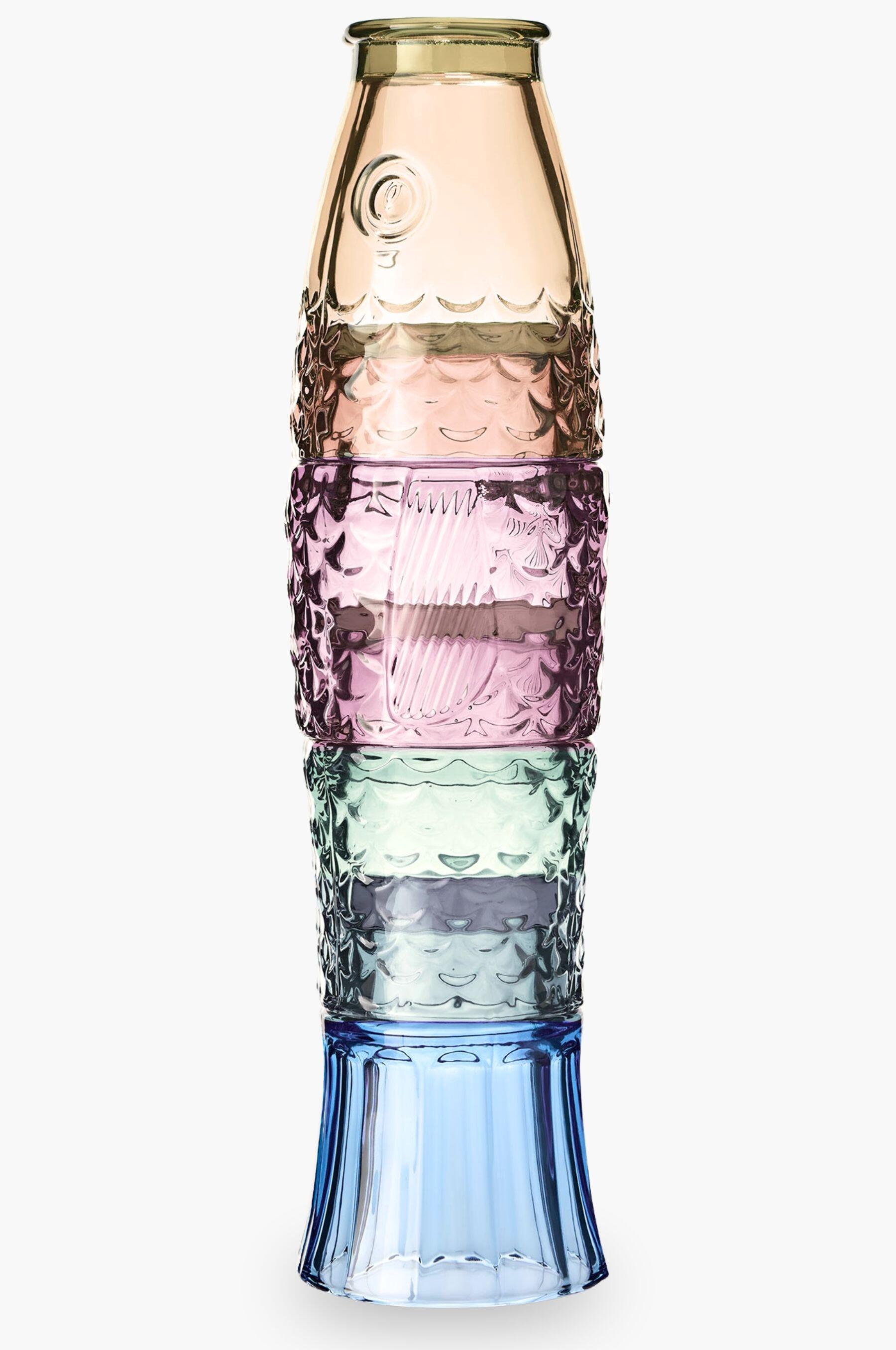 Rainbow Fish Stacking Glasses Tumblers Set of 4