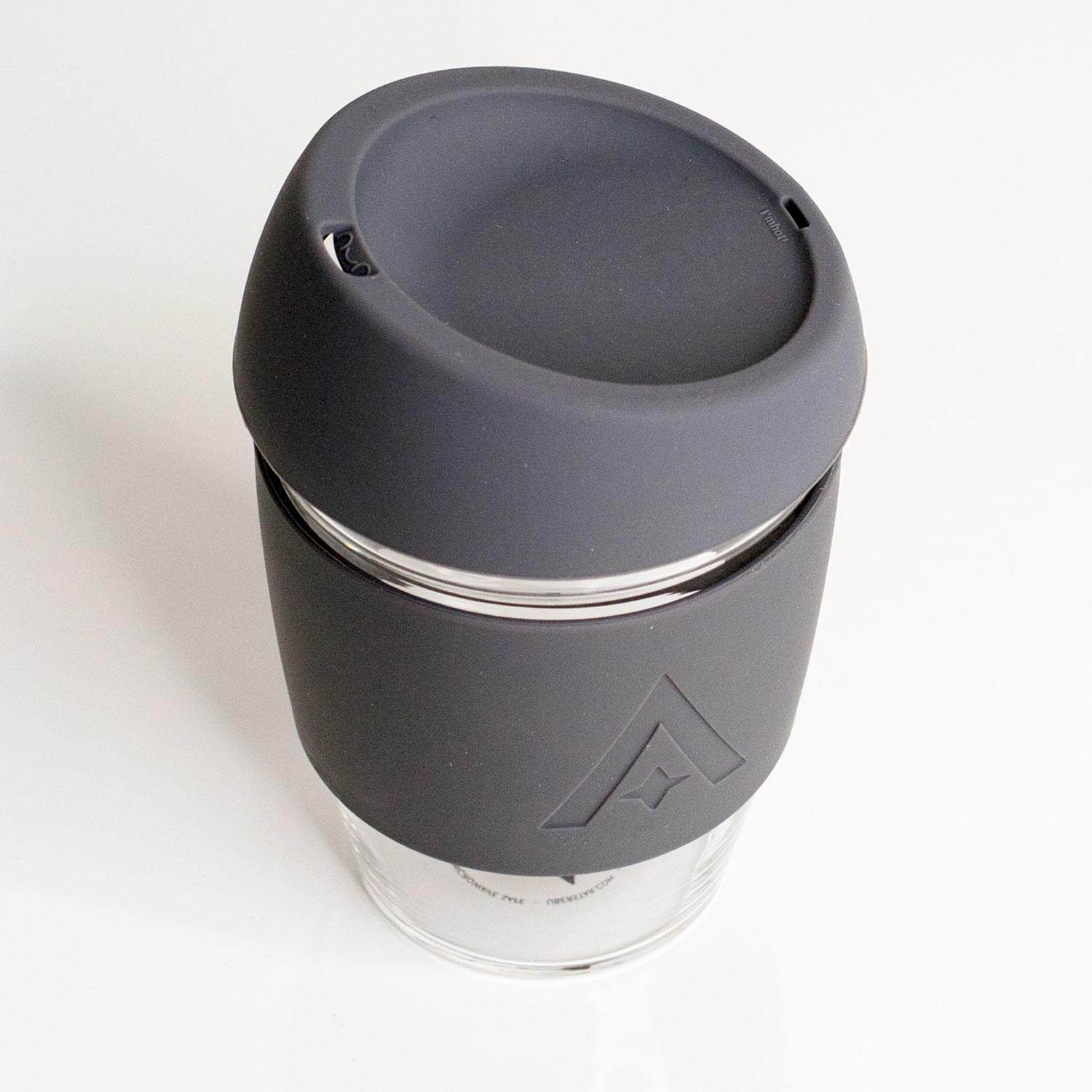 Uberstar Reusable Glass Travel Cup - Space Grey - Only £14.99