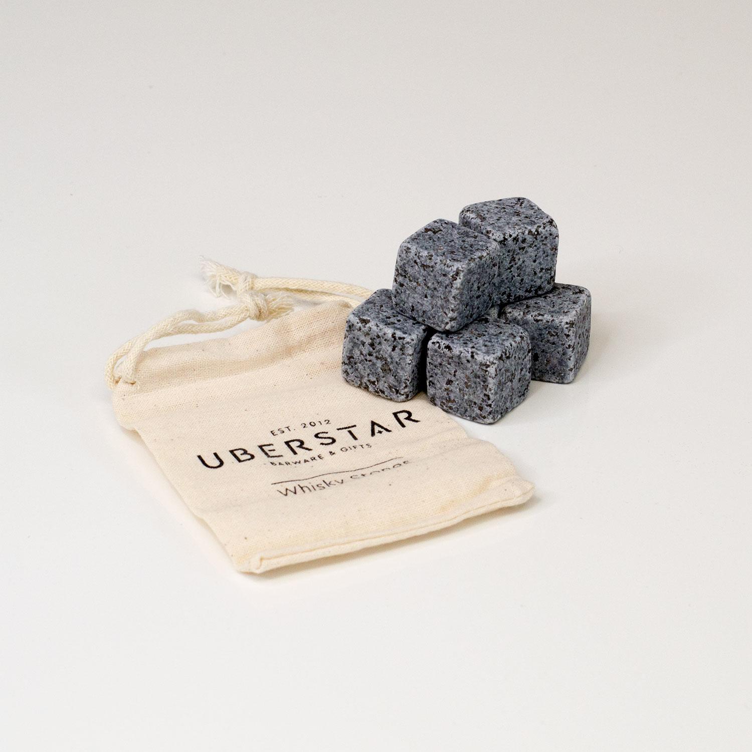 Uberstar Whisky Stones Set of 6 Cooling Ice Cubes