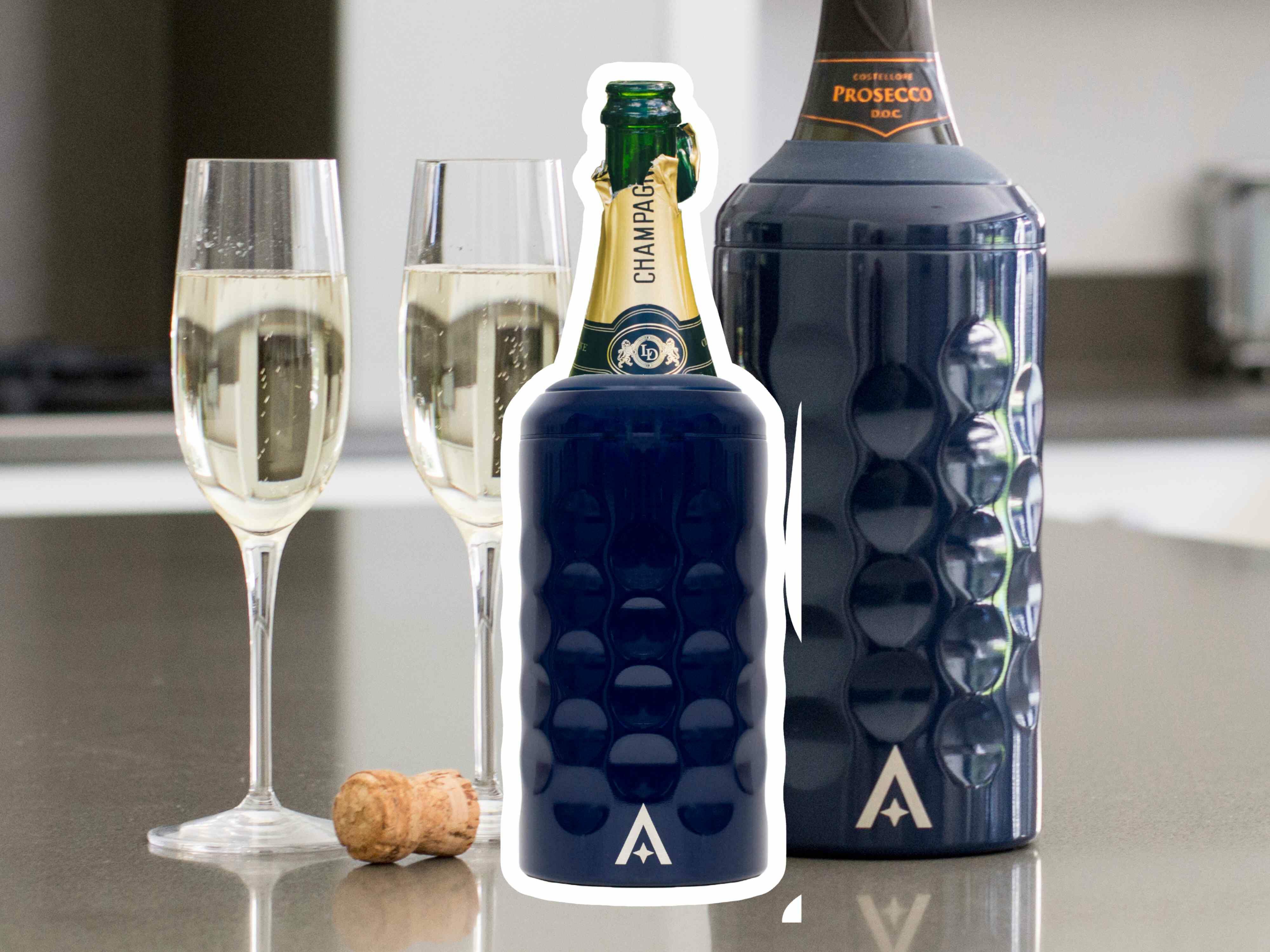fathers day gifts uk wine bottle cooler blue