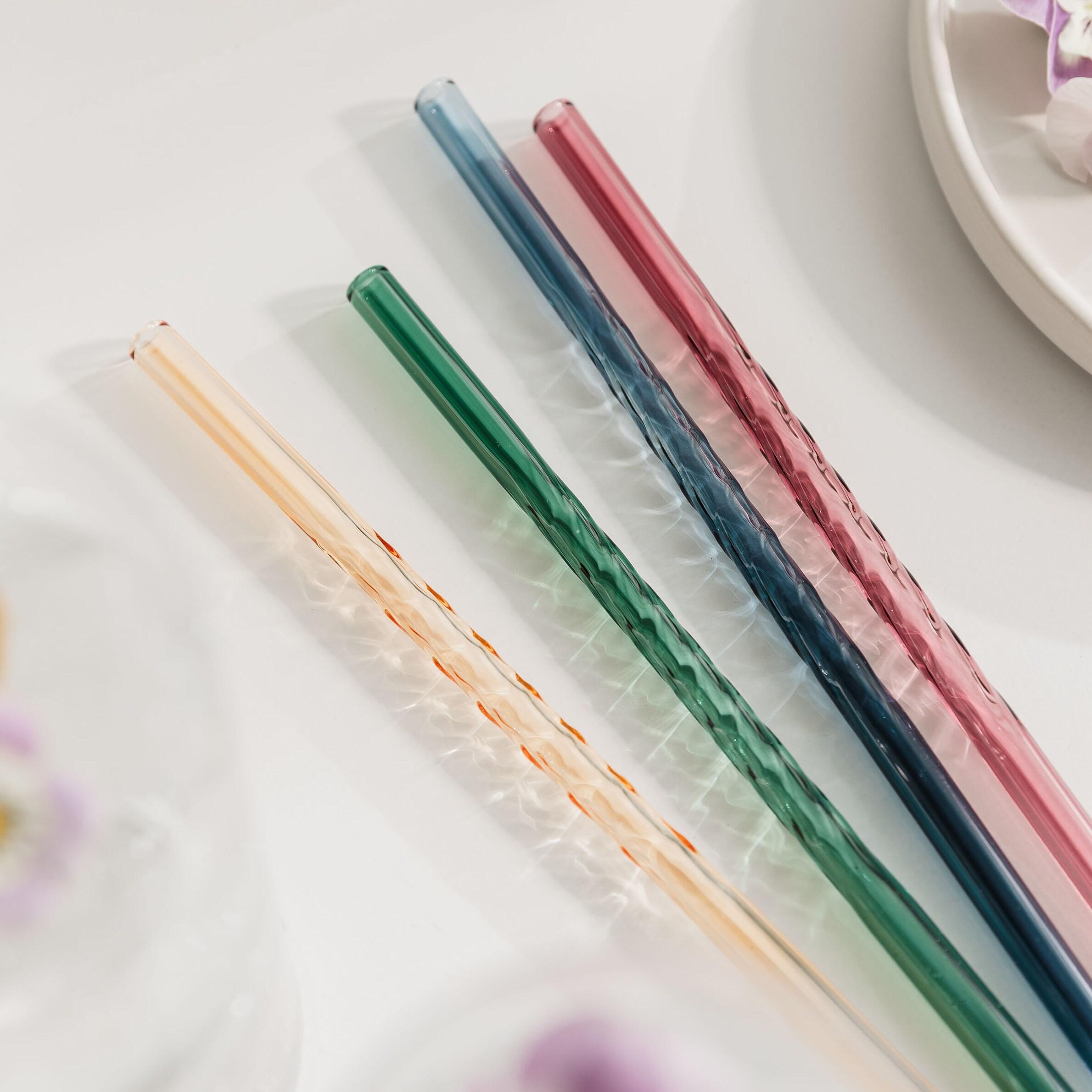 stocking filler coloured glass straws