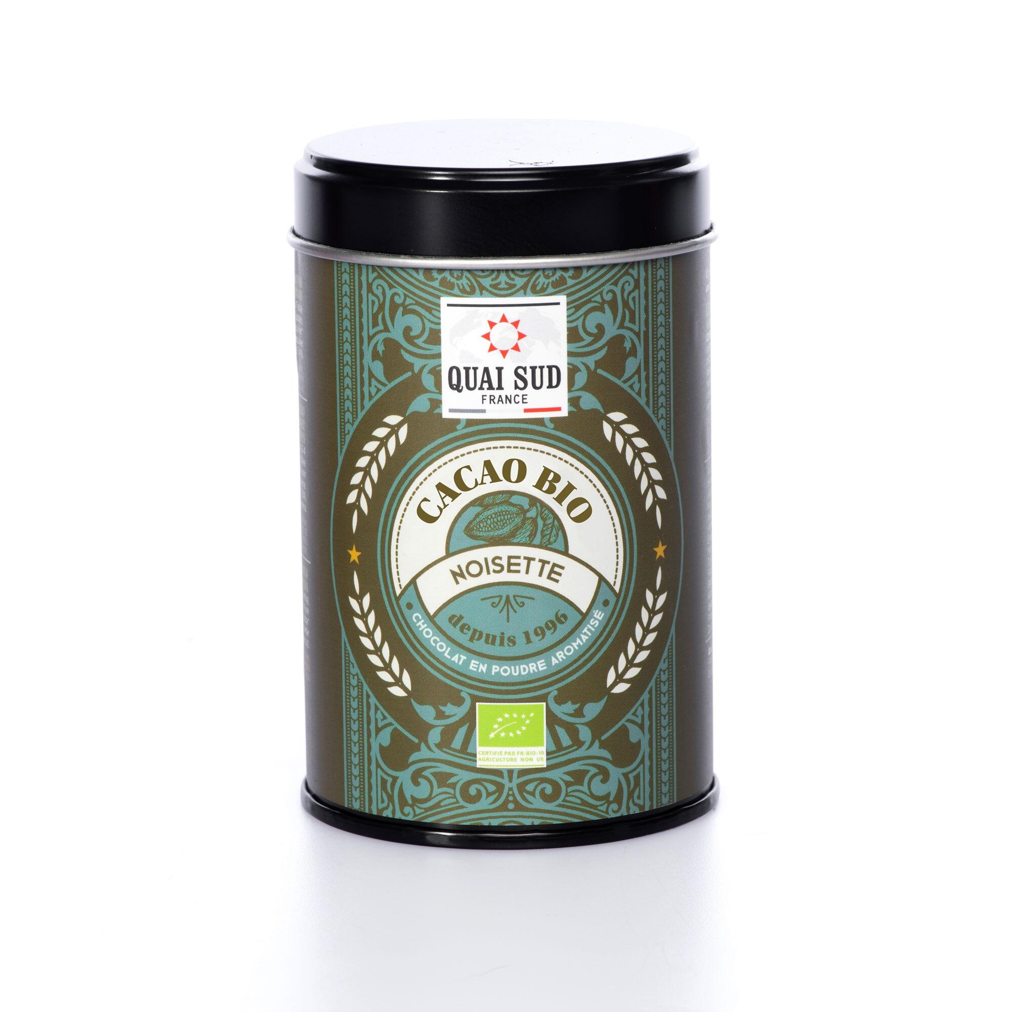 organic cocoa hot chocolate hazelnut quai sud