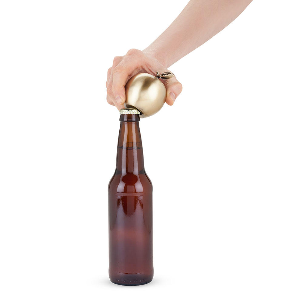 Brass Apple Bottle Opener