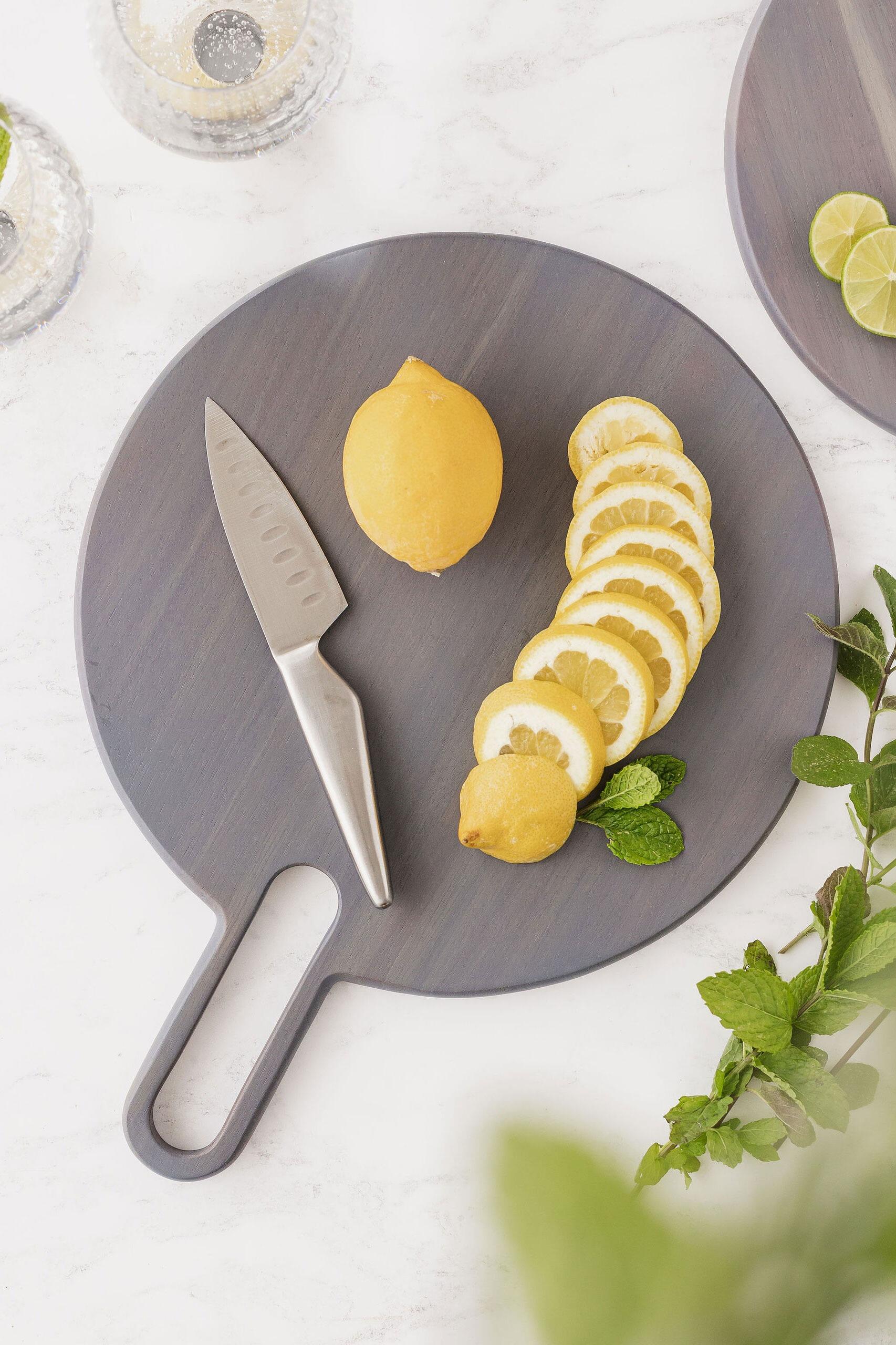 Eclipse Chopping Board - Medium Grey Acacia
