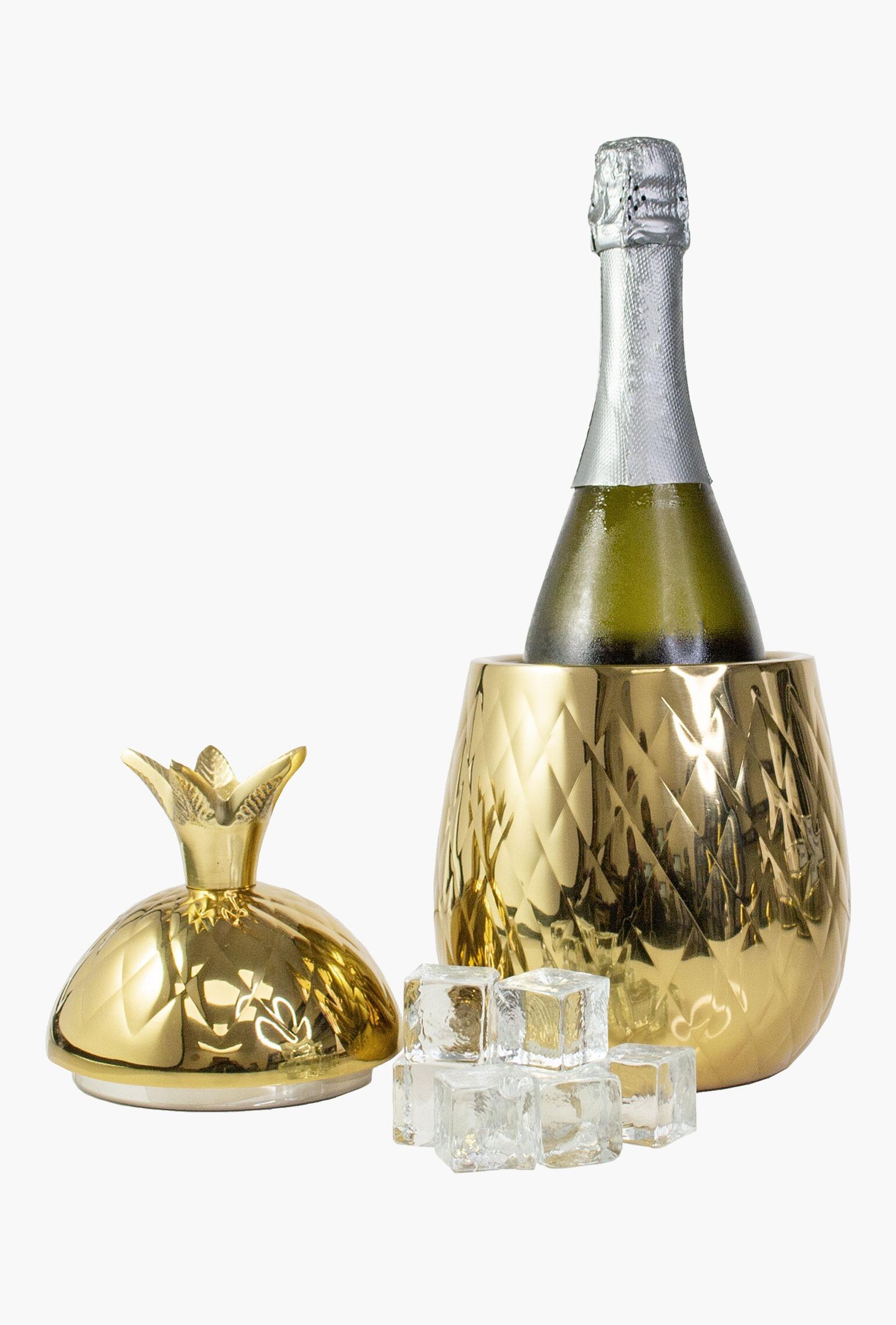 Insulated Stainless Steel Pineapple Ice Bucket