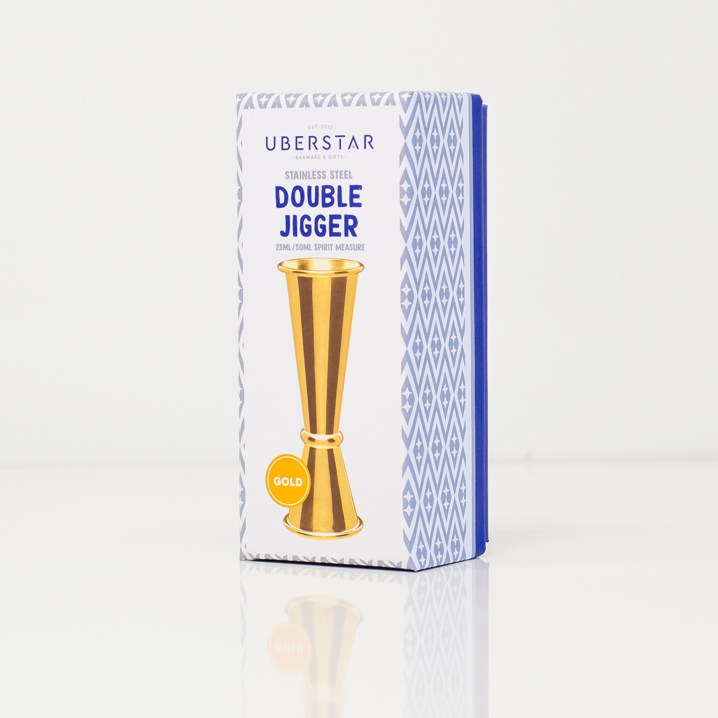 Double Jigger Spirit Measure Gold
