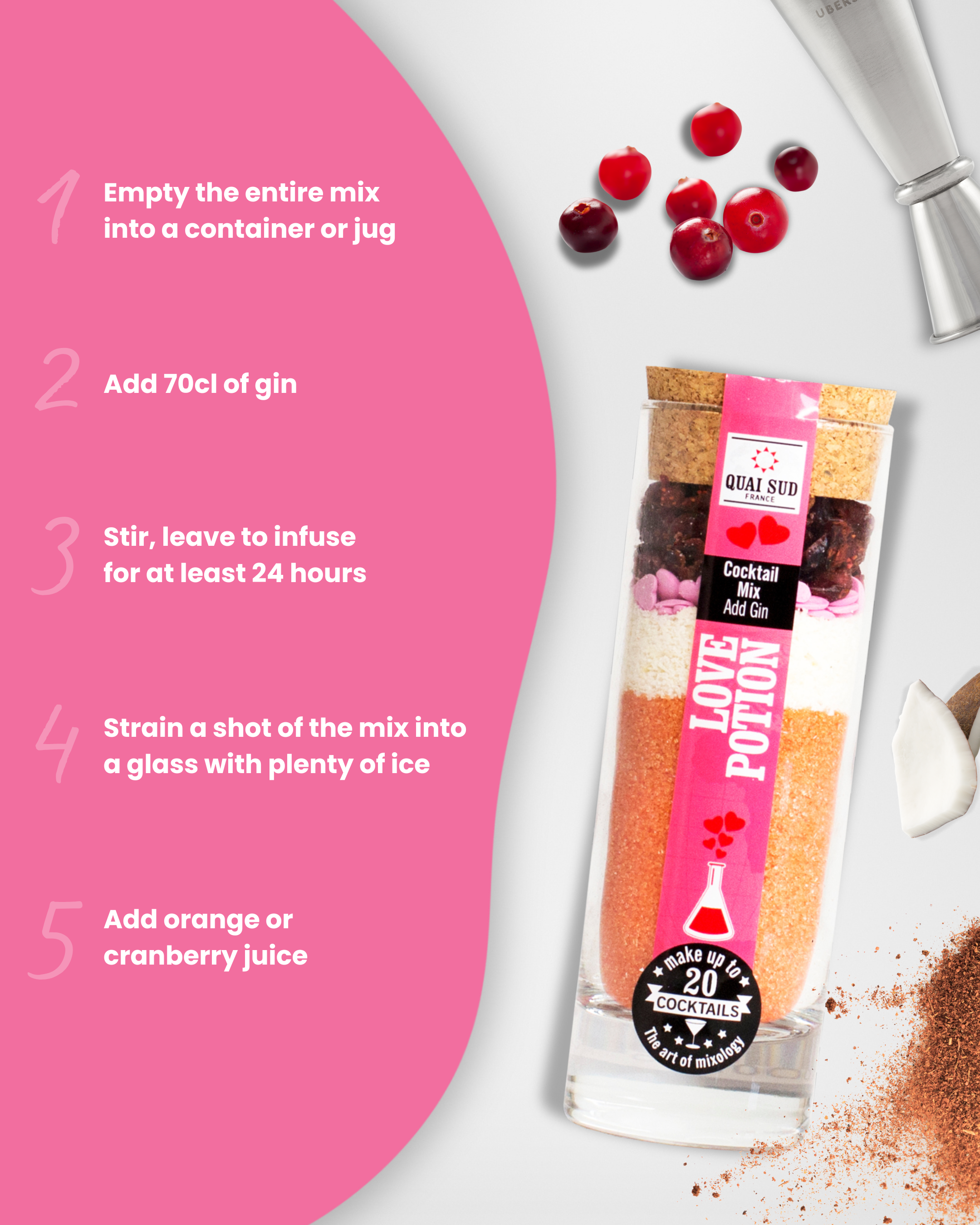 Love Potion Cocktail Make Your Own Cocktail Kit