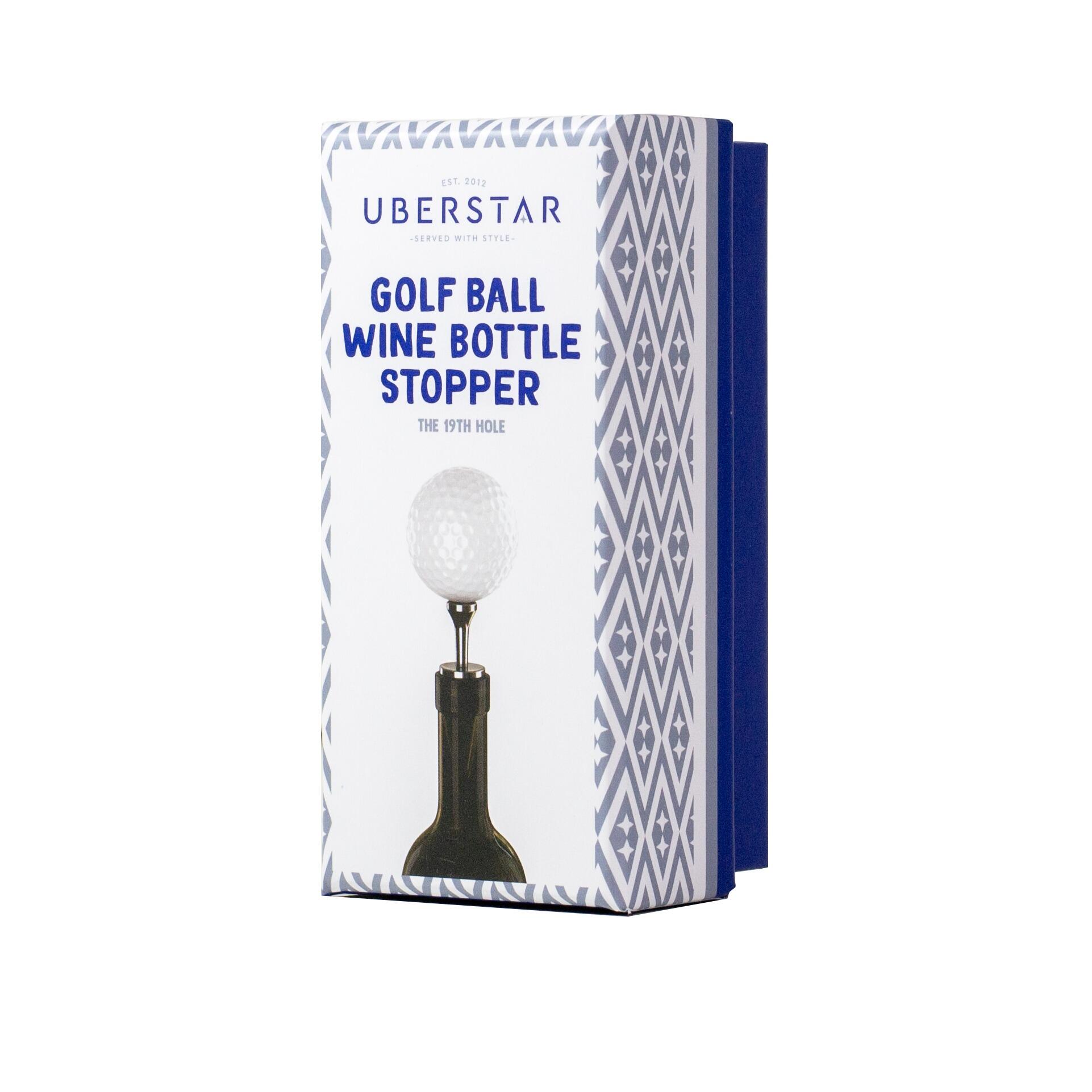 golf gift ball wine bottle stopper