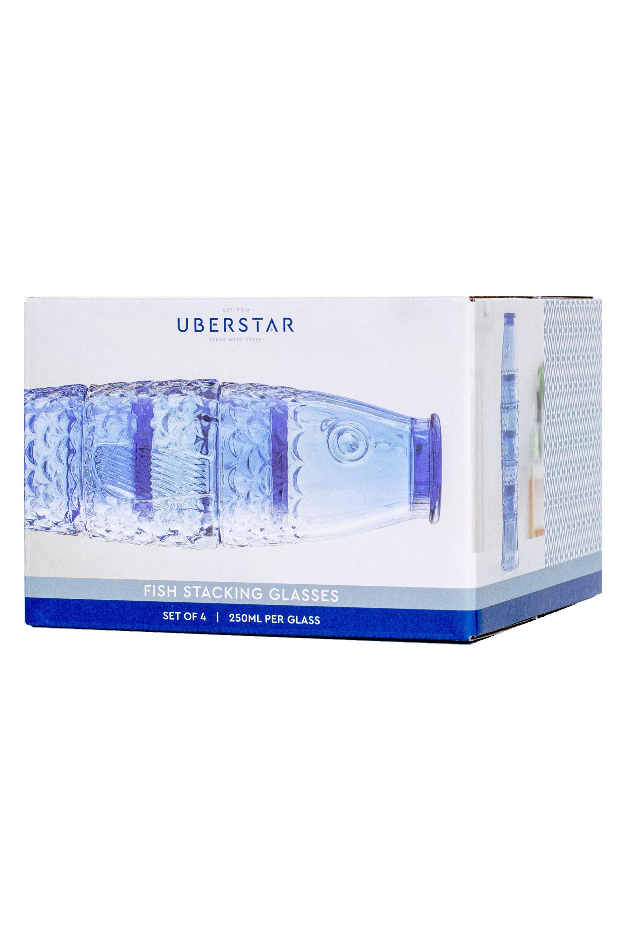 Glass Fish Stacking Glasses Packaging Design