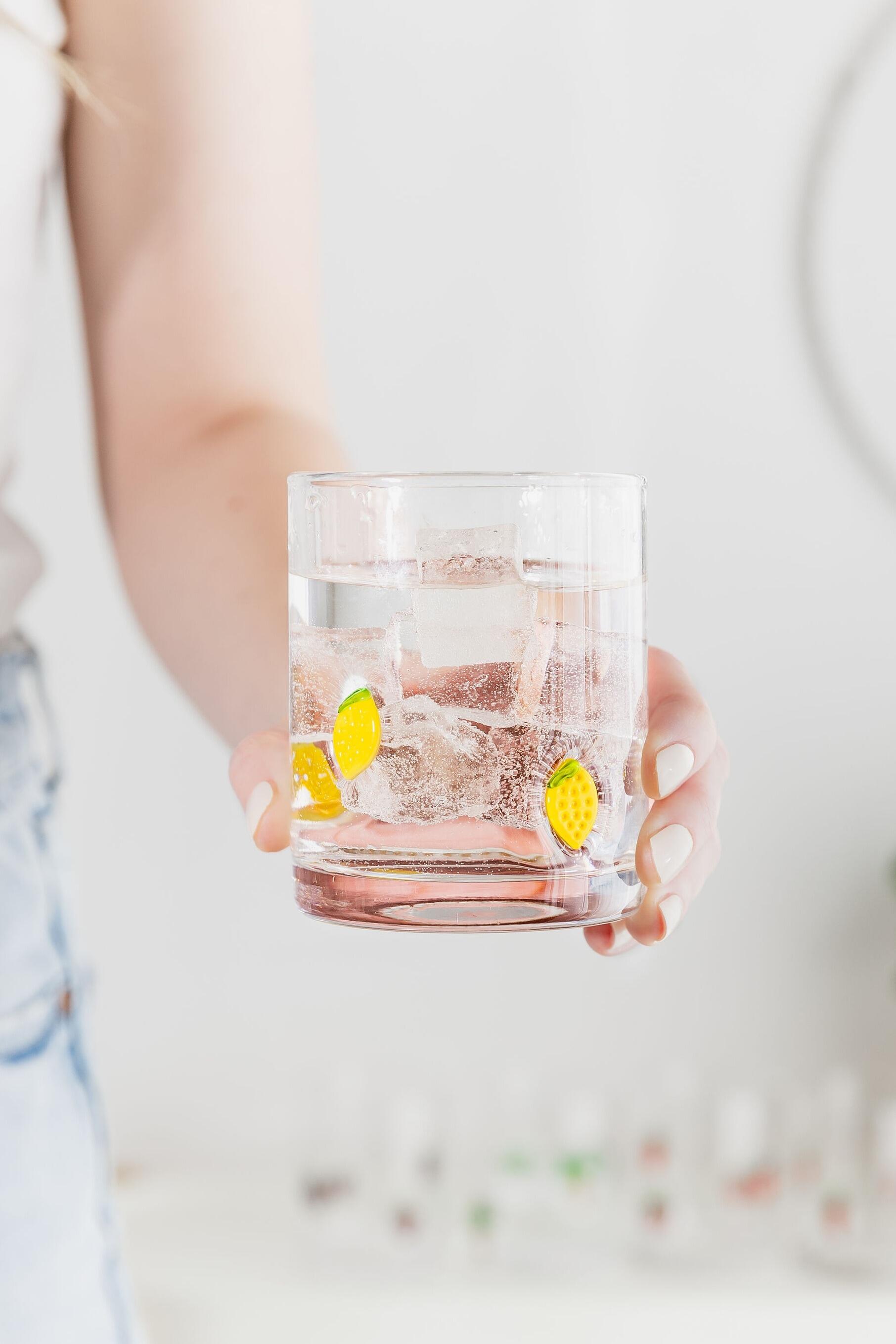 Lemon Icon Glass Tumbler