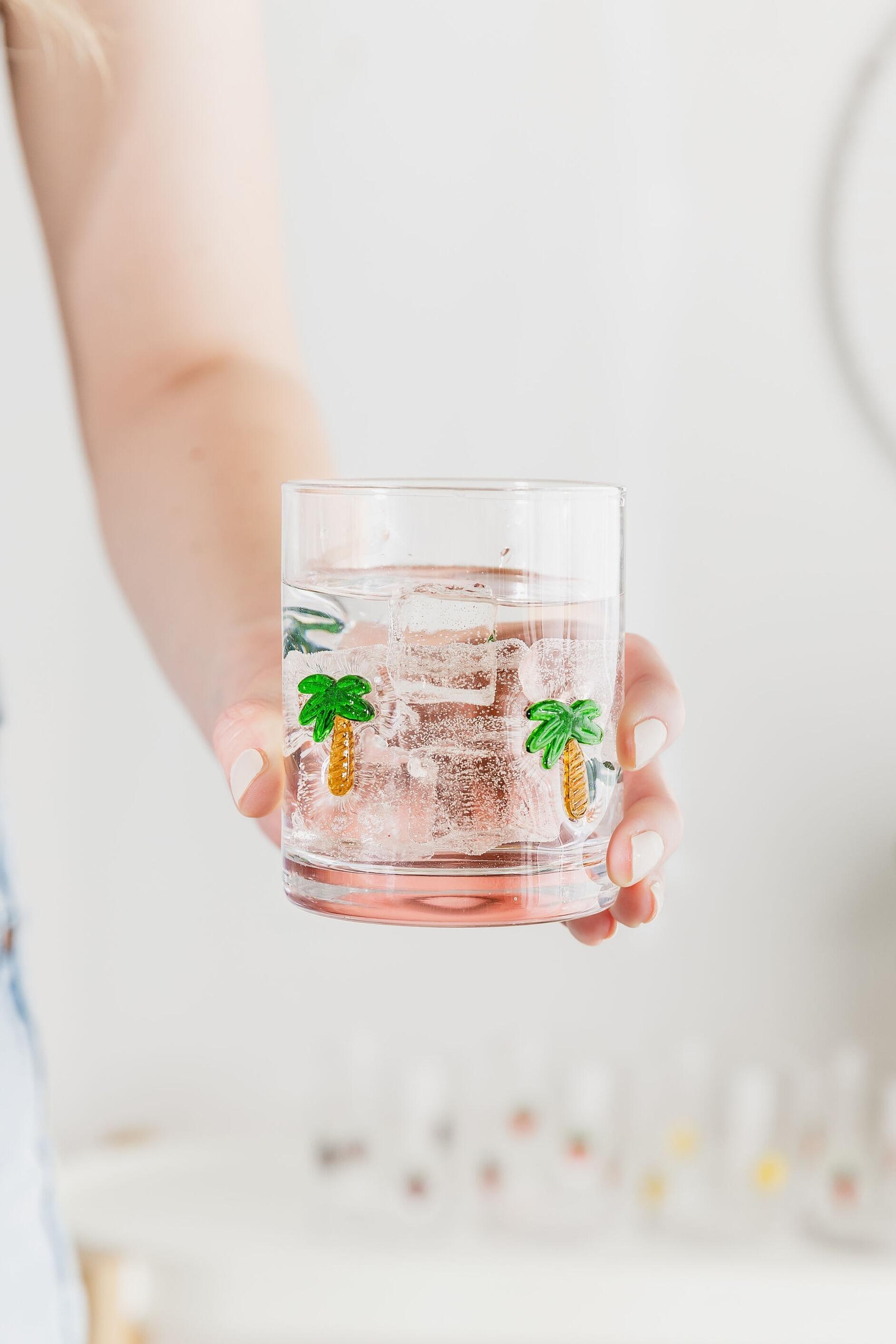 Palm Tree Icon Glass