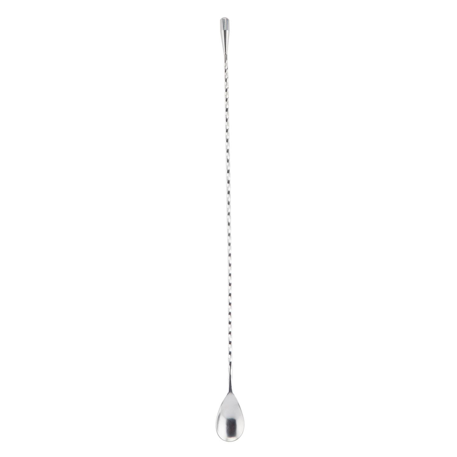 Uberstar Weighted Teardrop 40cm Long Barspoon Silver