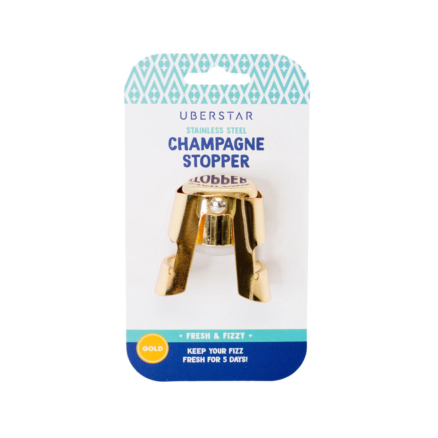 UBERSTAR Champagne Stopper - Gold