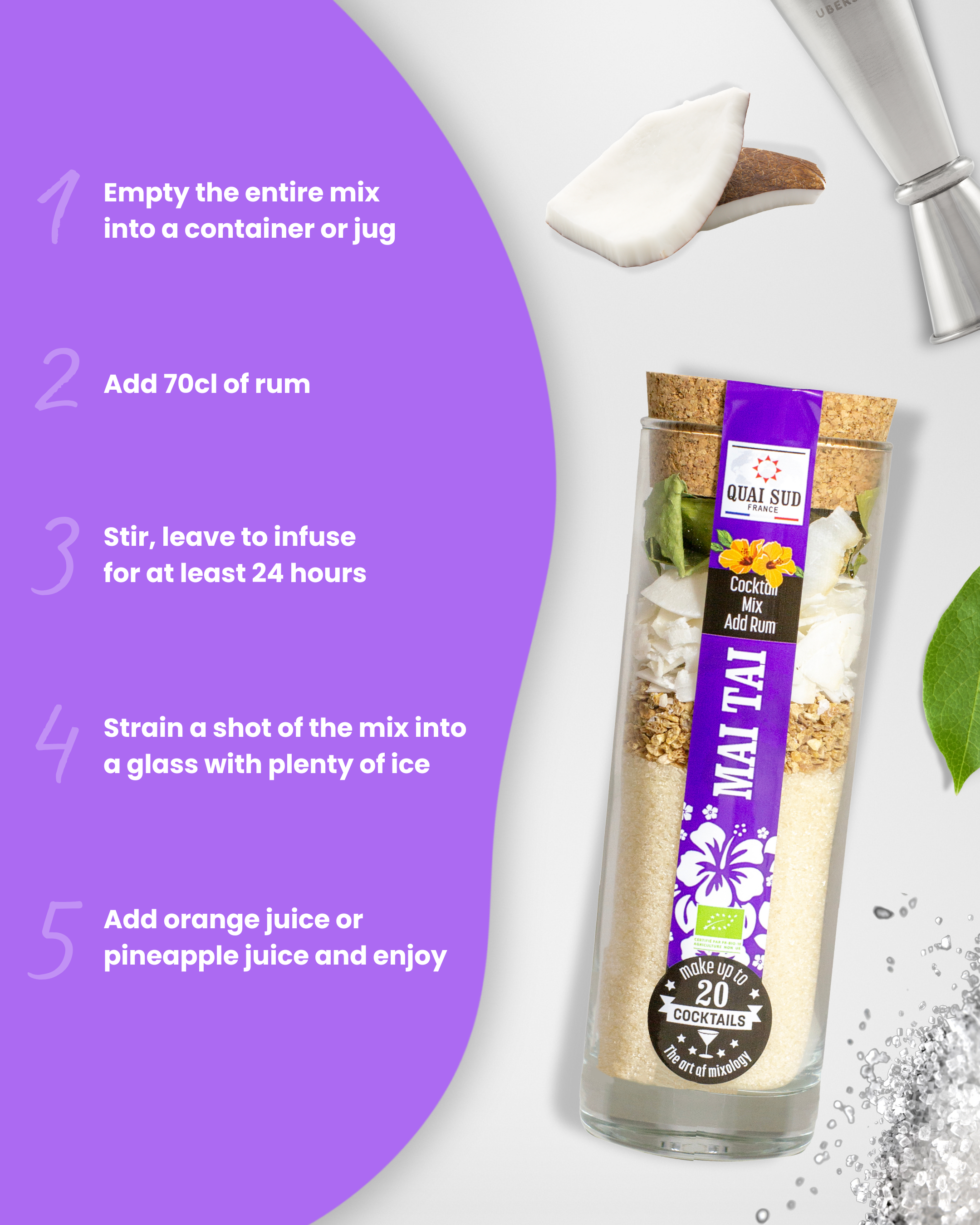 Mai Tai Cocktail Make Your Own Cocktail Kit