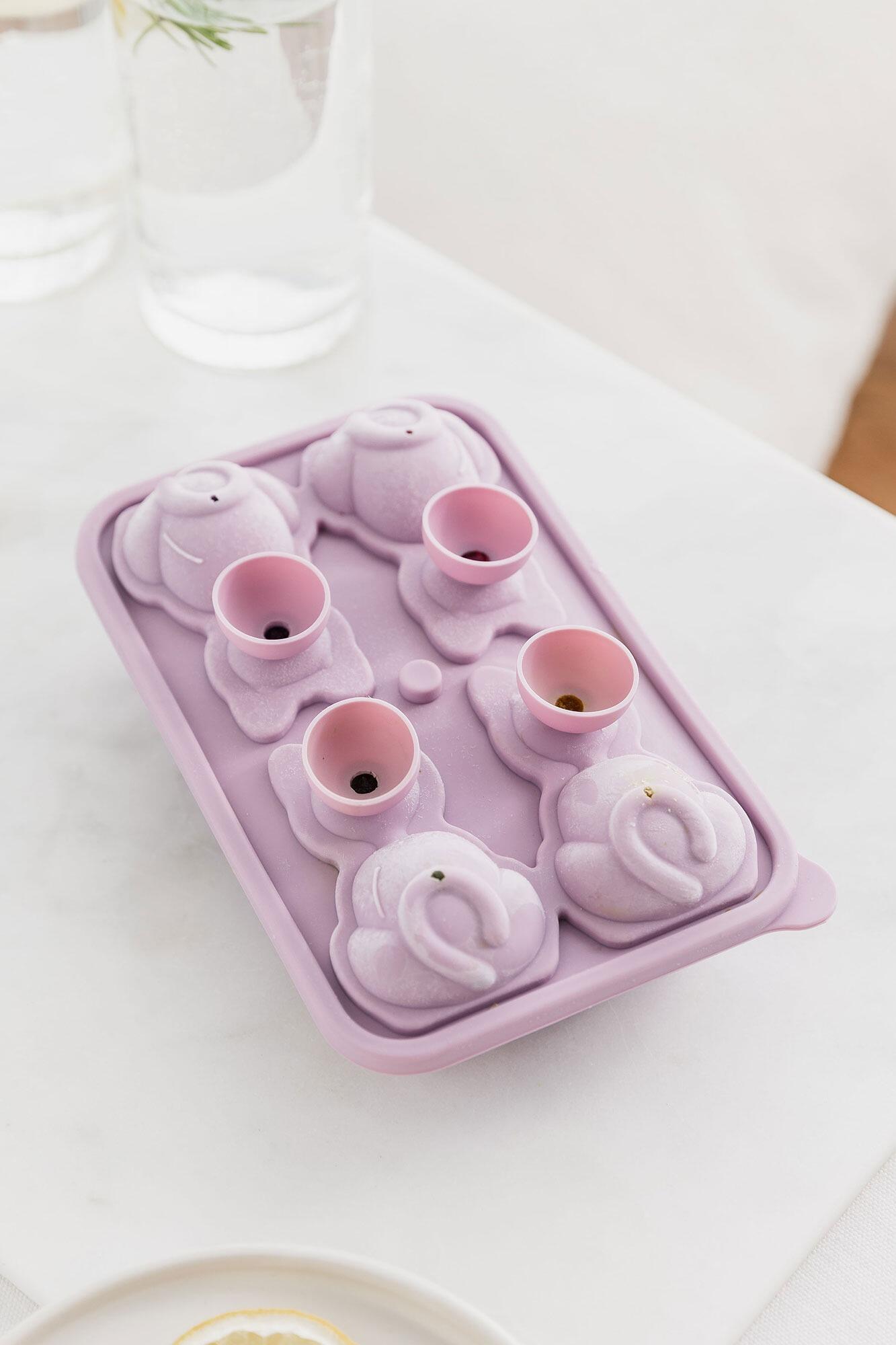 Cat Ice Cube Mould Silicone Pink