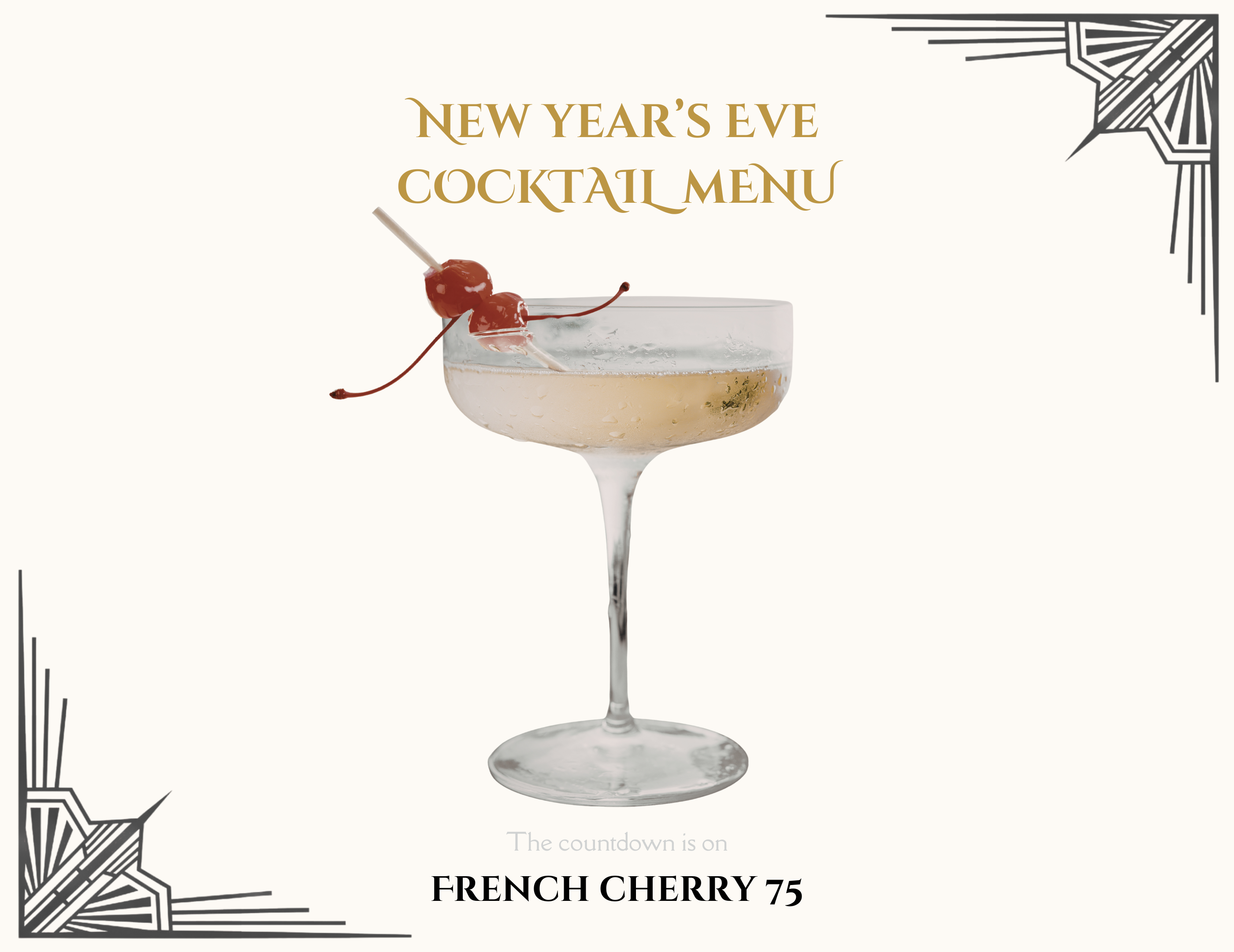new years eve cherry cocktail recipe