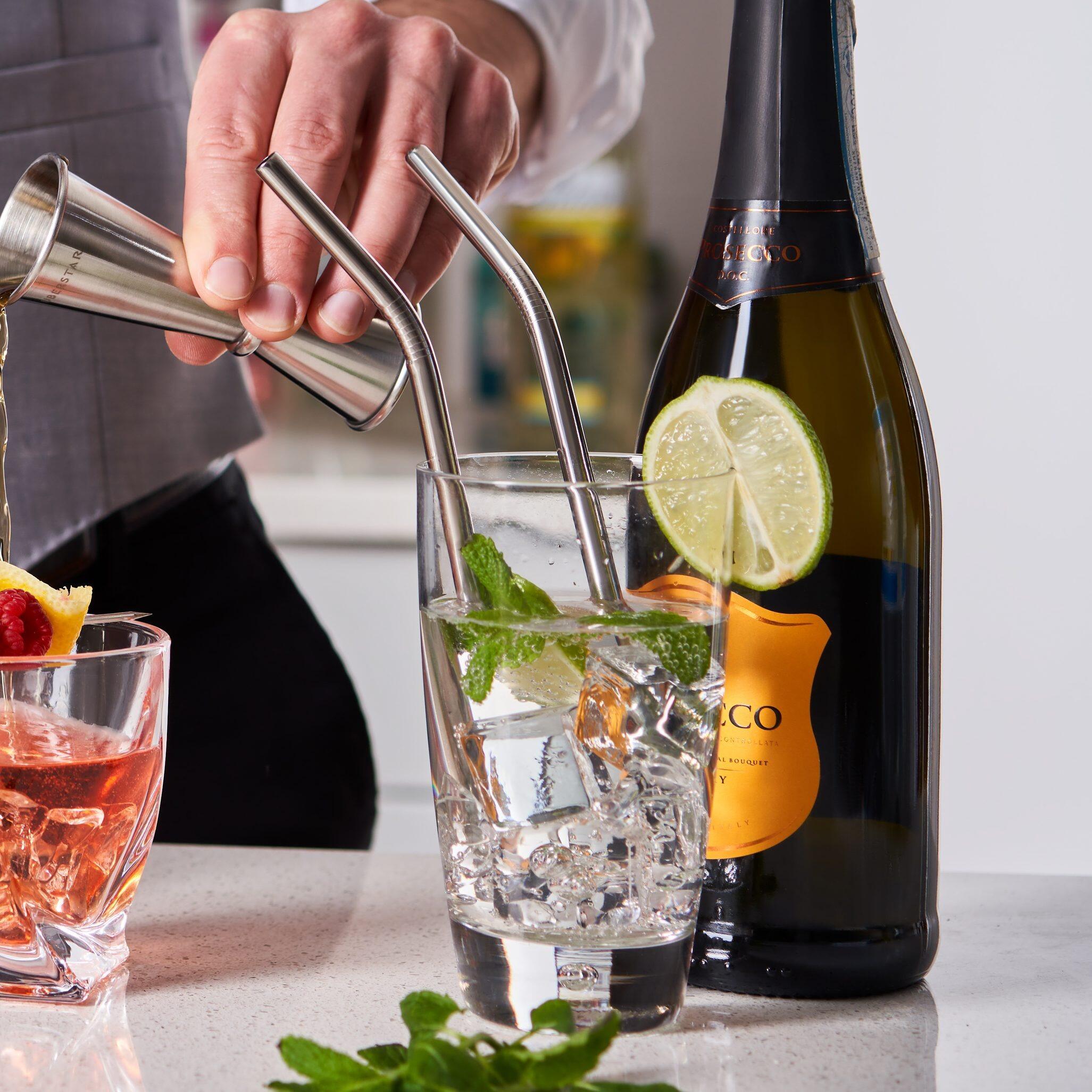Metal Reusable Straws Silver