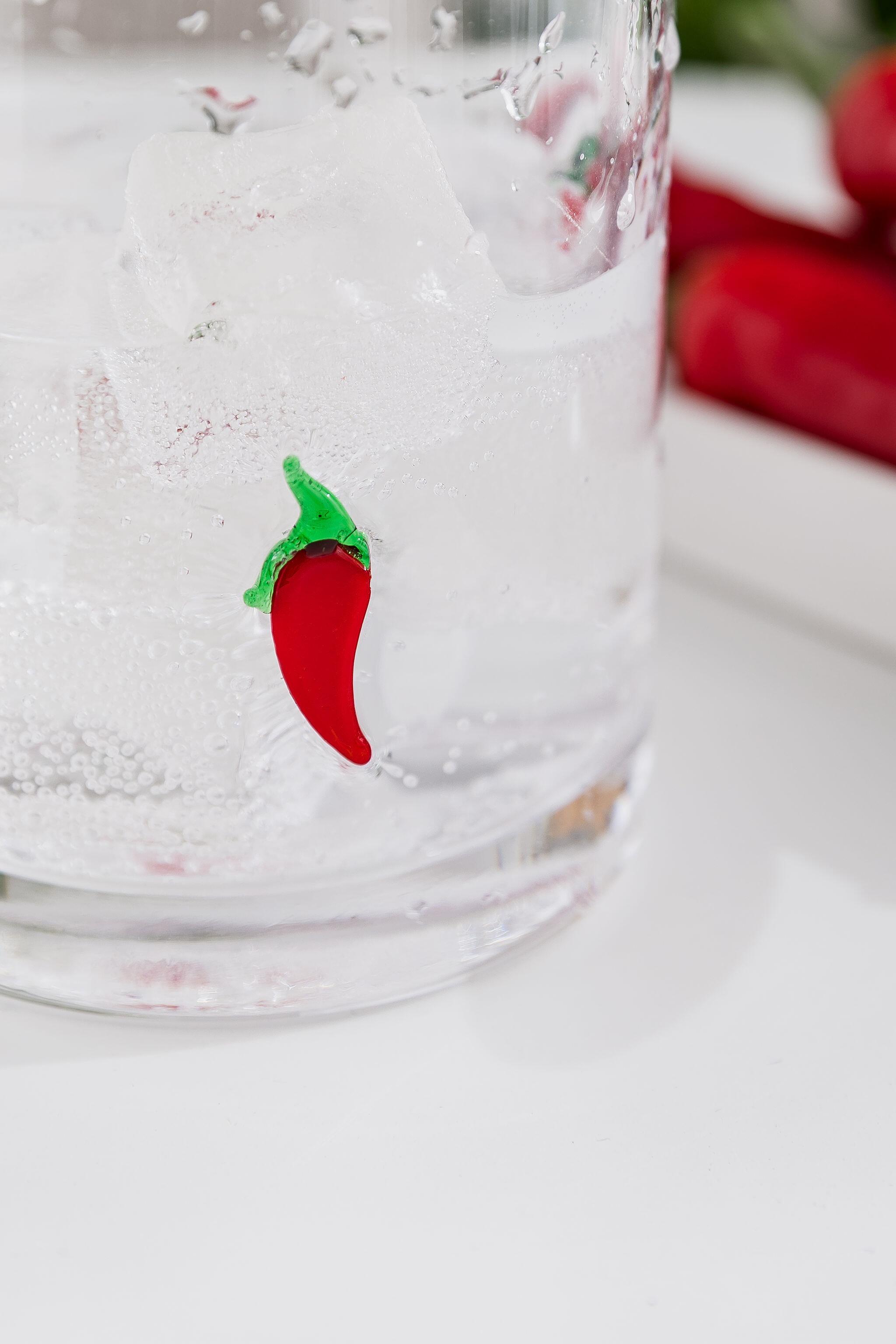 Chilli Icon Glassware Red