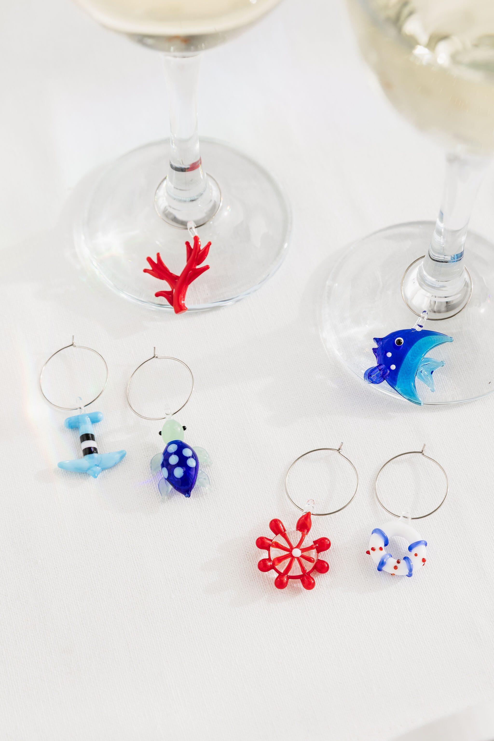 Coastal Wine Charms