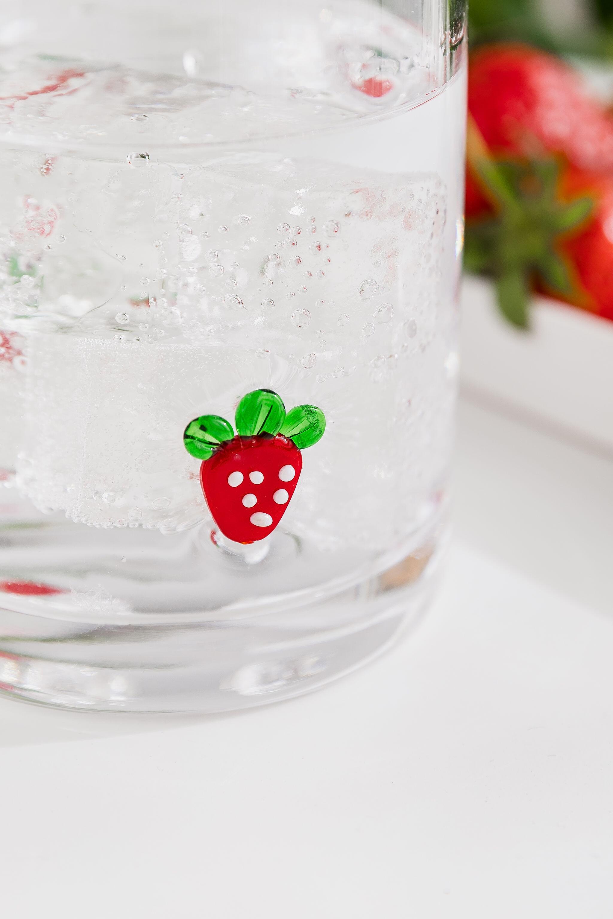 Strawberry Glass Cup