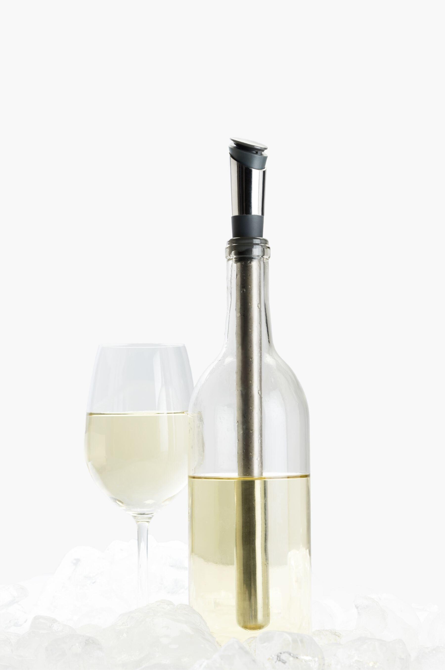 stainless steel wine chill stick pourer