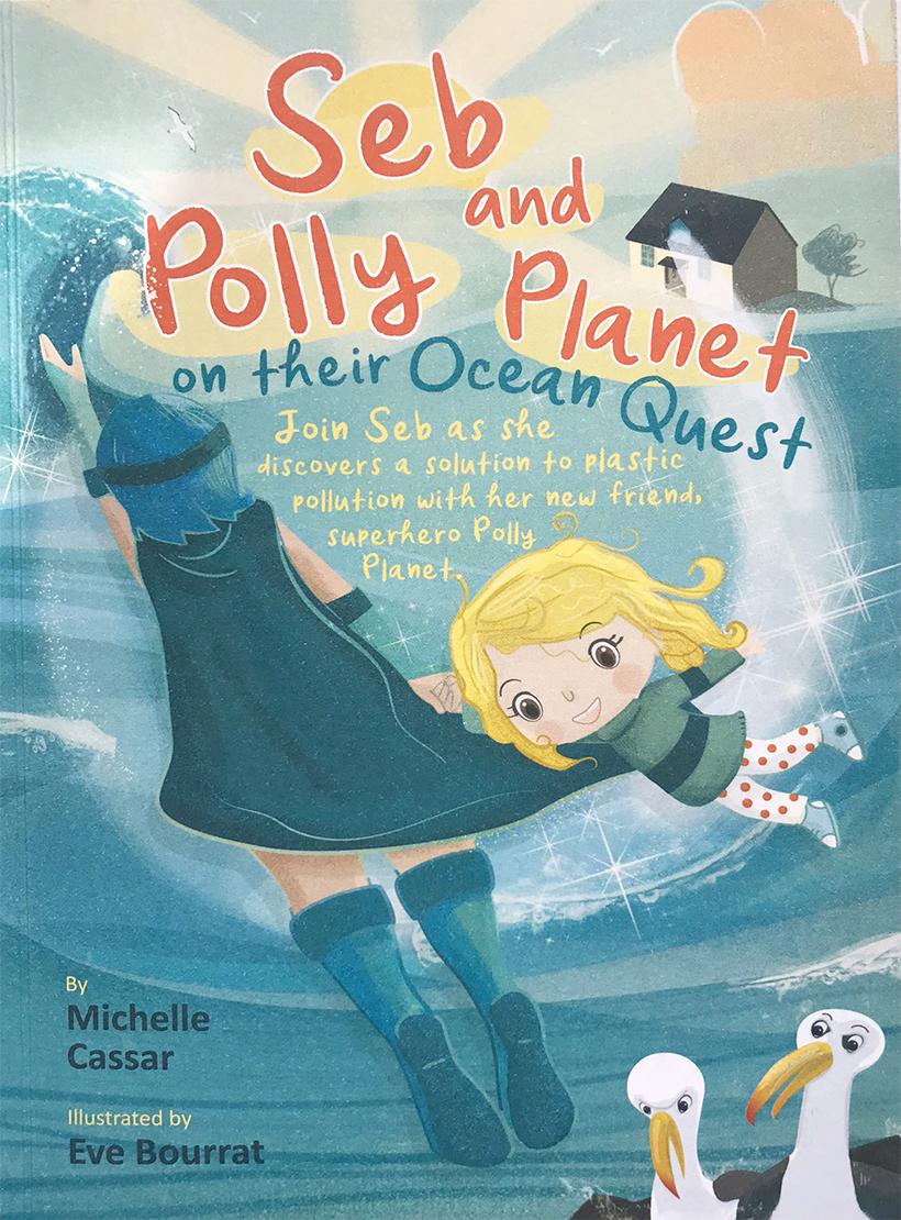Seb and Polly Planet on their Ocean Quest - Michelle Cassar front cover