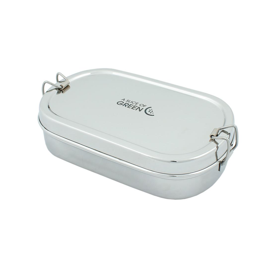 Oval Stainless Steel Lunchbox with mini container (Kangra)