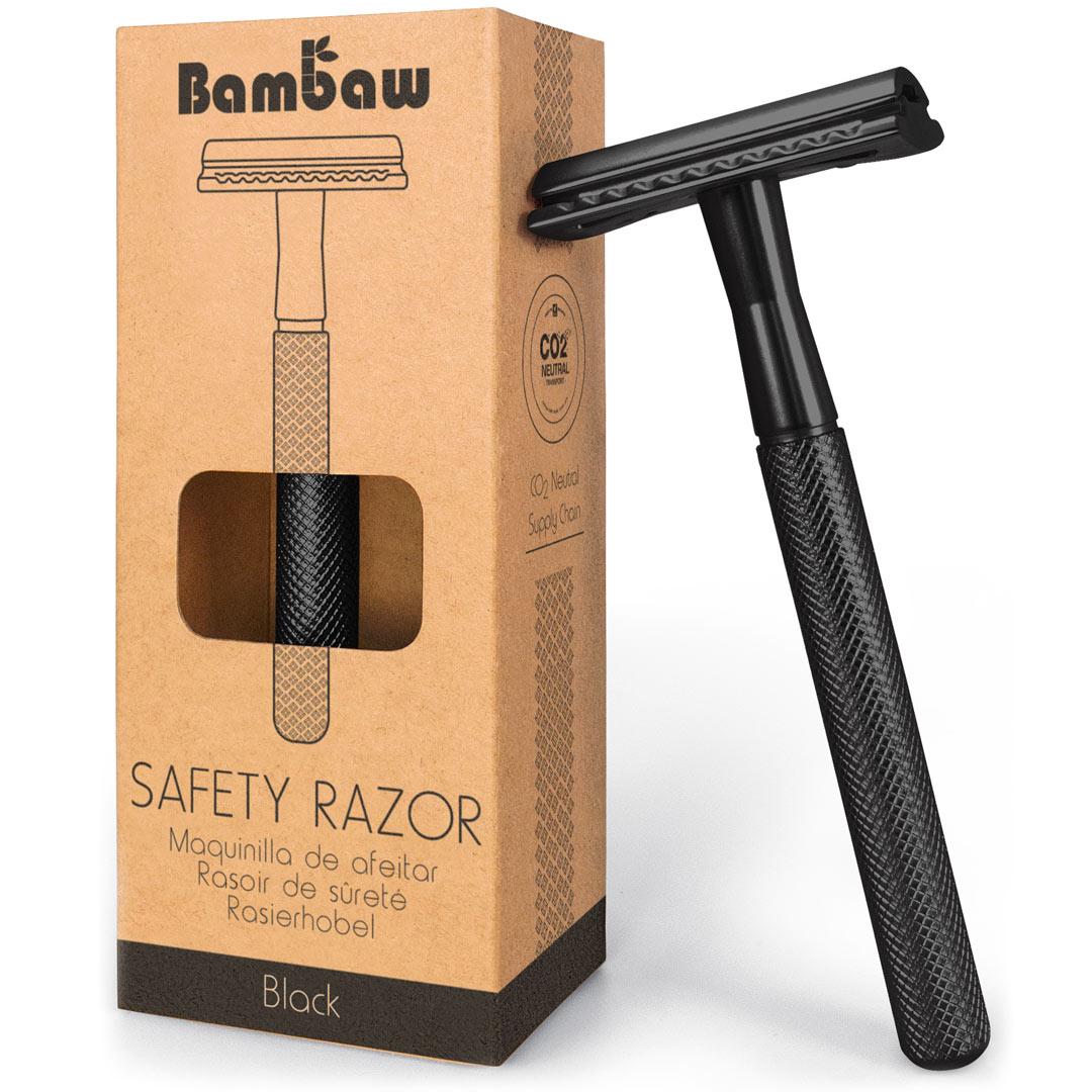 High Quality Metal Double Edge Safety Razor black with box