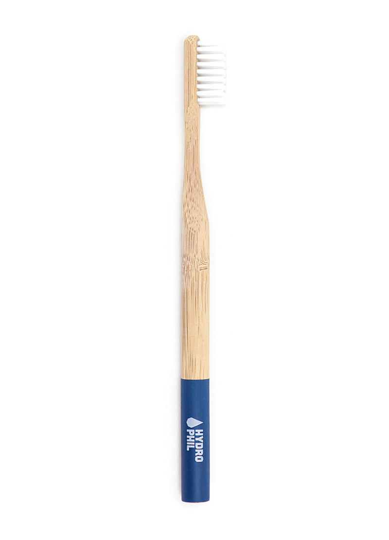 Sustainable Bamboo Toothbrush by Hydrophil - Blue (soft bristles)