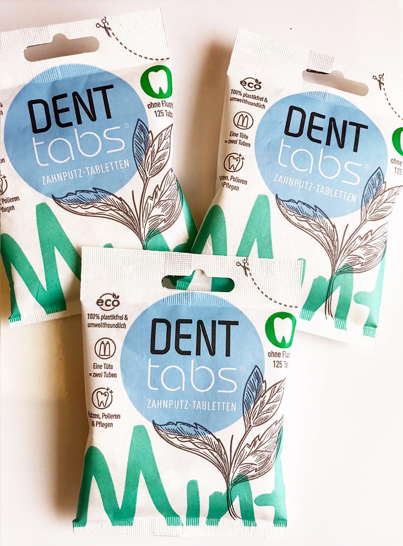 DENTTABS - Toothpaste tablets - Fluoride Free Refill display