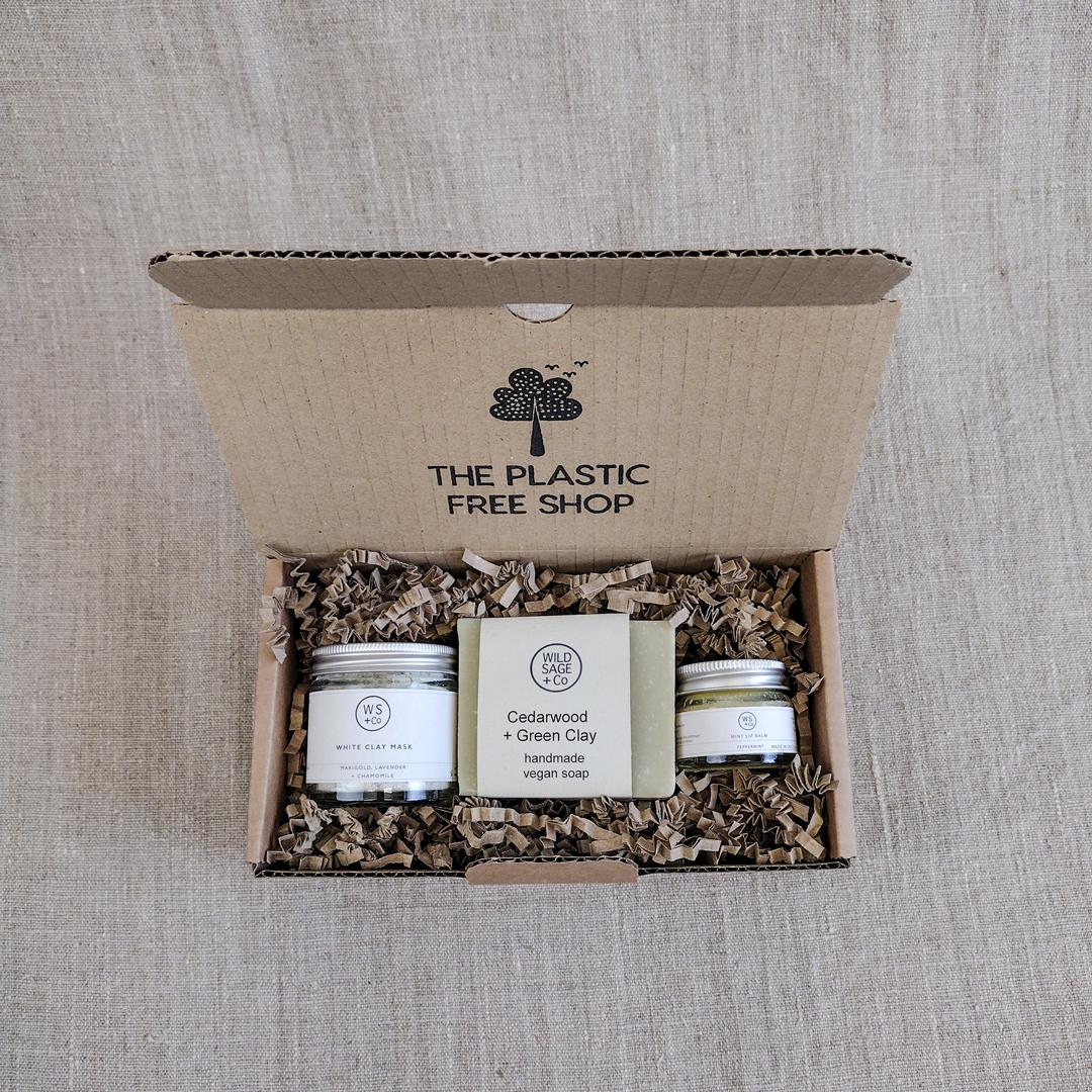 Wild Sage & Co White clay Gift Set in packed box