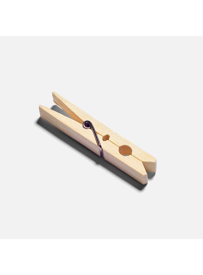 Bamboo Clothes Pegs - Pack of 20 - pic of single peg