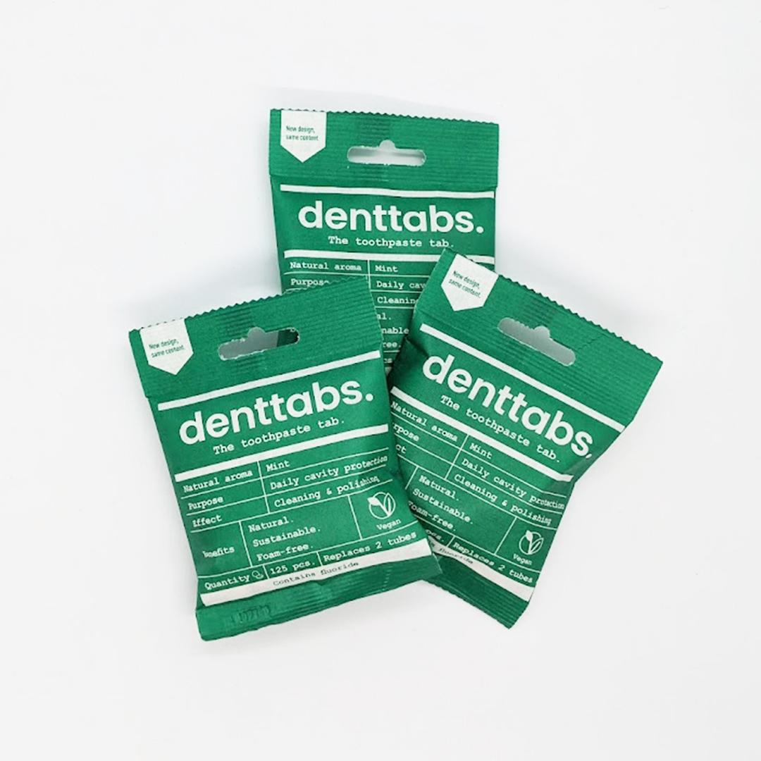 DENTTABS - Toothpaste tablets - With Fluoride Refill Packs