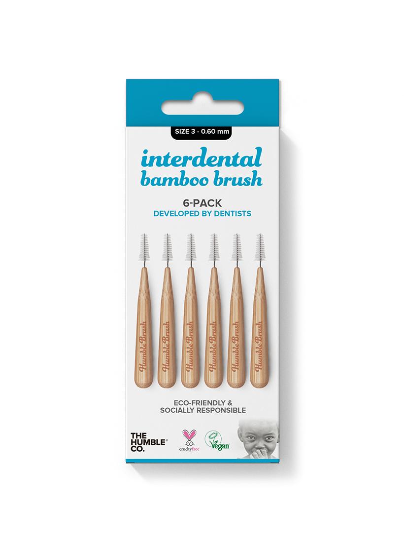 Interdental Brushes - Size 3 - Blue 0.6mm - Pack of 6