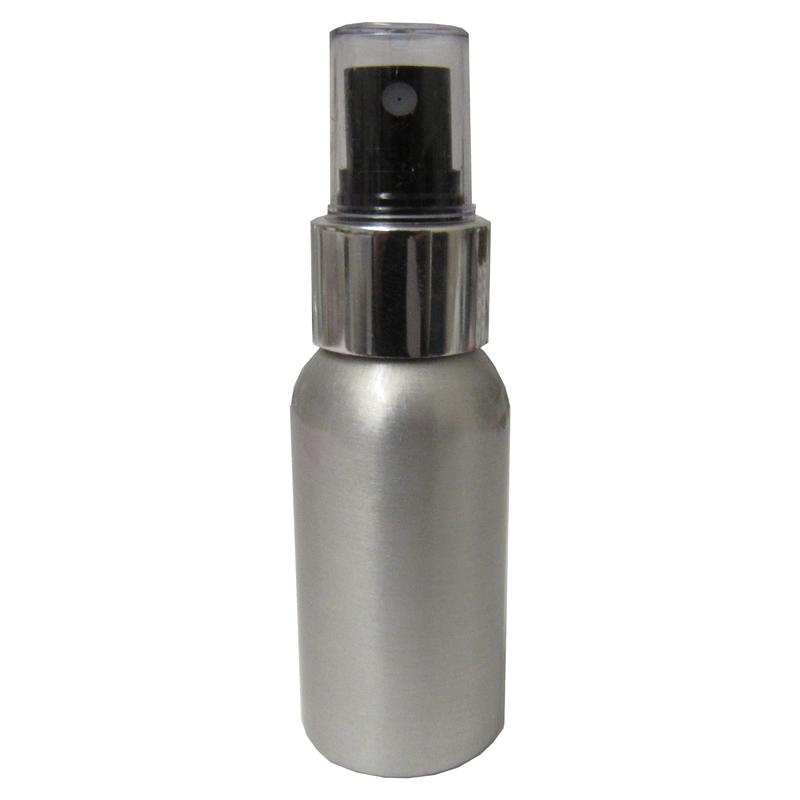 aluminium bottle 50ml clear cap finger spray