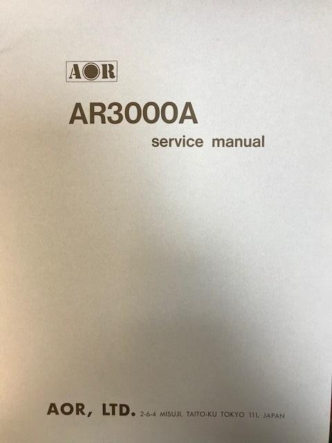 AOR SM-3000A Service Manual for AR-3000A