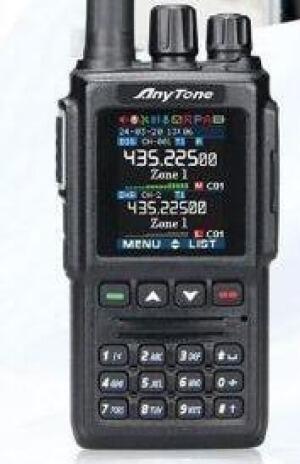 Side view of Anytone AT‑D168UV showing USB Type‑C charging port – Radioworld UK