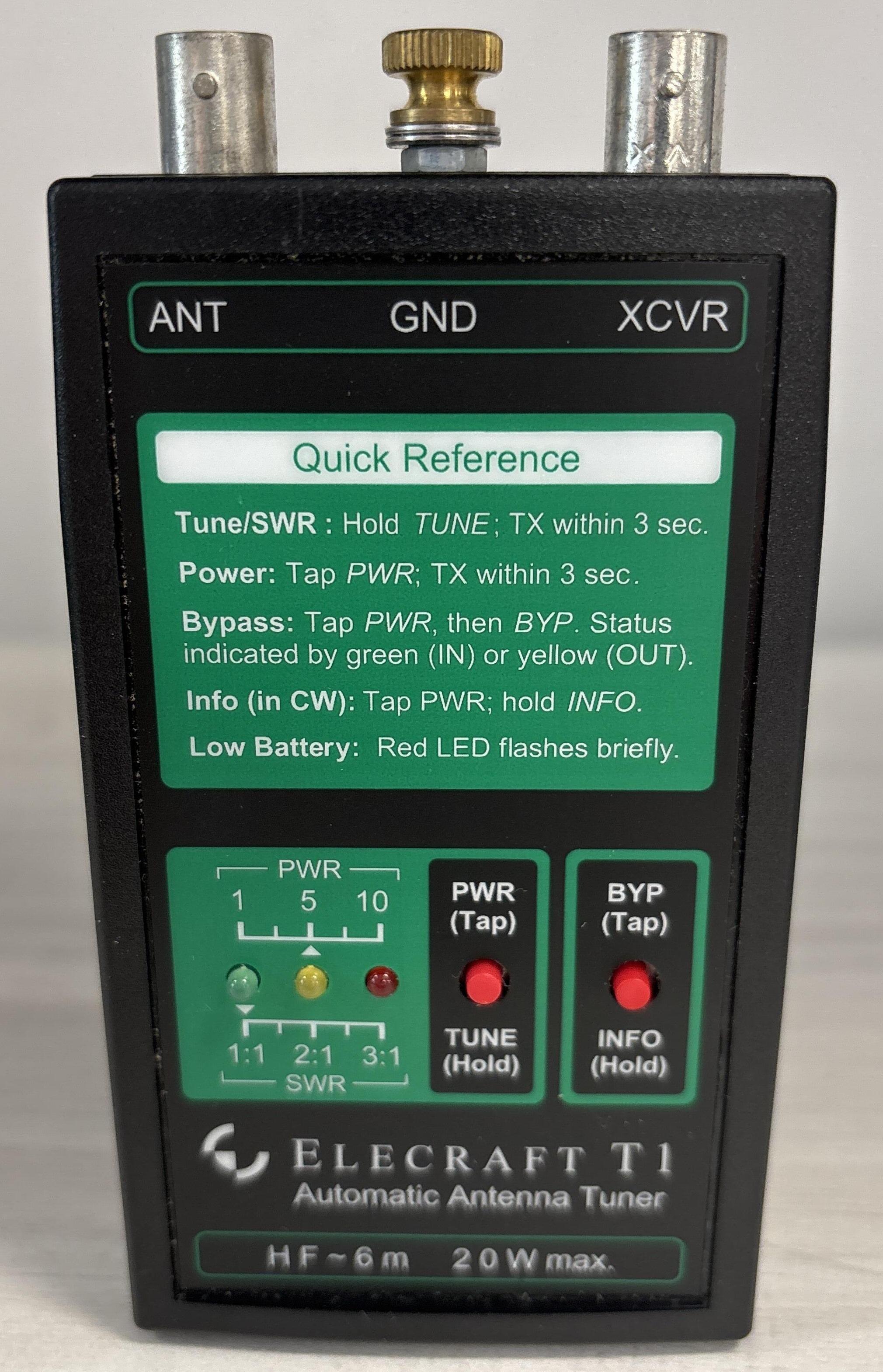 Second Hand Elecraft T1 QRP Antenna Auto Tuner - Radioworld UK