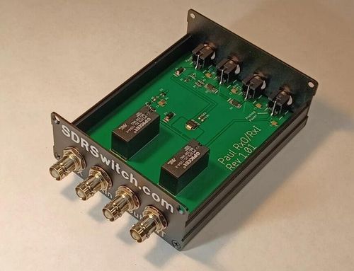 N2EME SDR Switch 0–70 MHz front panel view