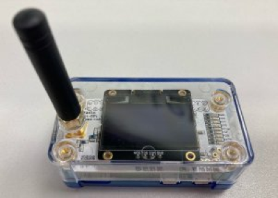Zumspot-RPi Rev 0.6R with 1.3 OLED with antenna built and tested.