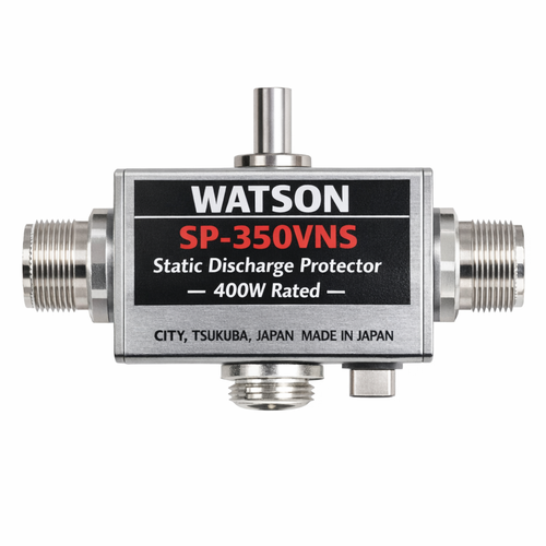 Watson SP‑350VNS static discharge protector – 400W rated RF surge protection device with dual N‑sockets and DC–3000MHz coverage – Radioworld UK