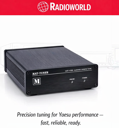 MAT‑Y200 Automatic Antenna Tuner for Yaesu FT‑891, FT‑991A & FTDX10