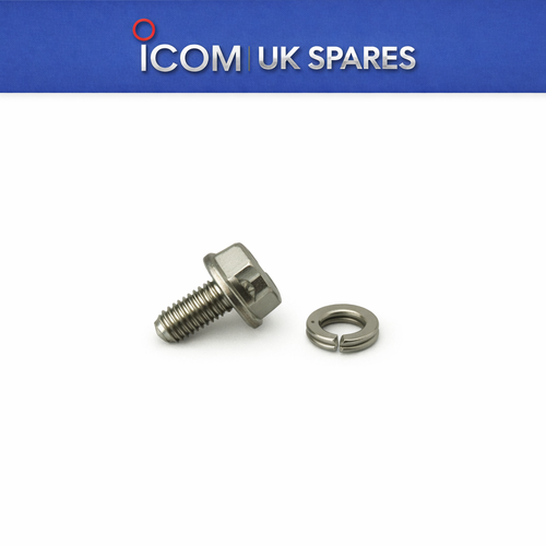Icom Earth Screw and Washer + Spring Washer – M4 Set