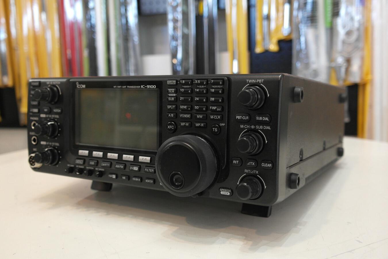 Icom IC-9100 all-mode amateur radio transceiver front panel